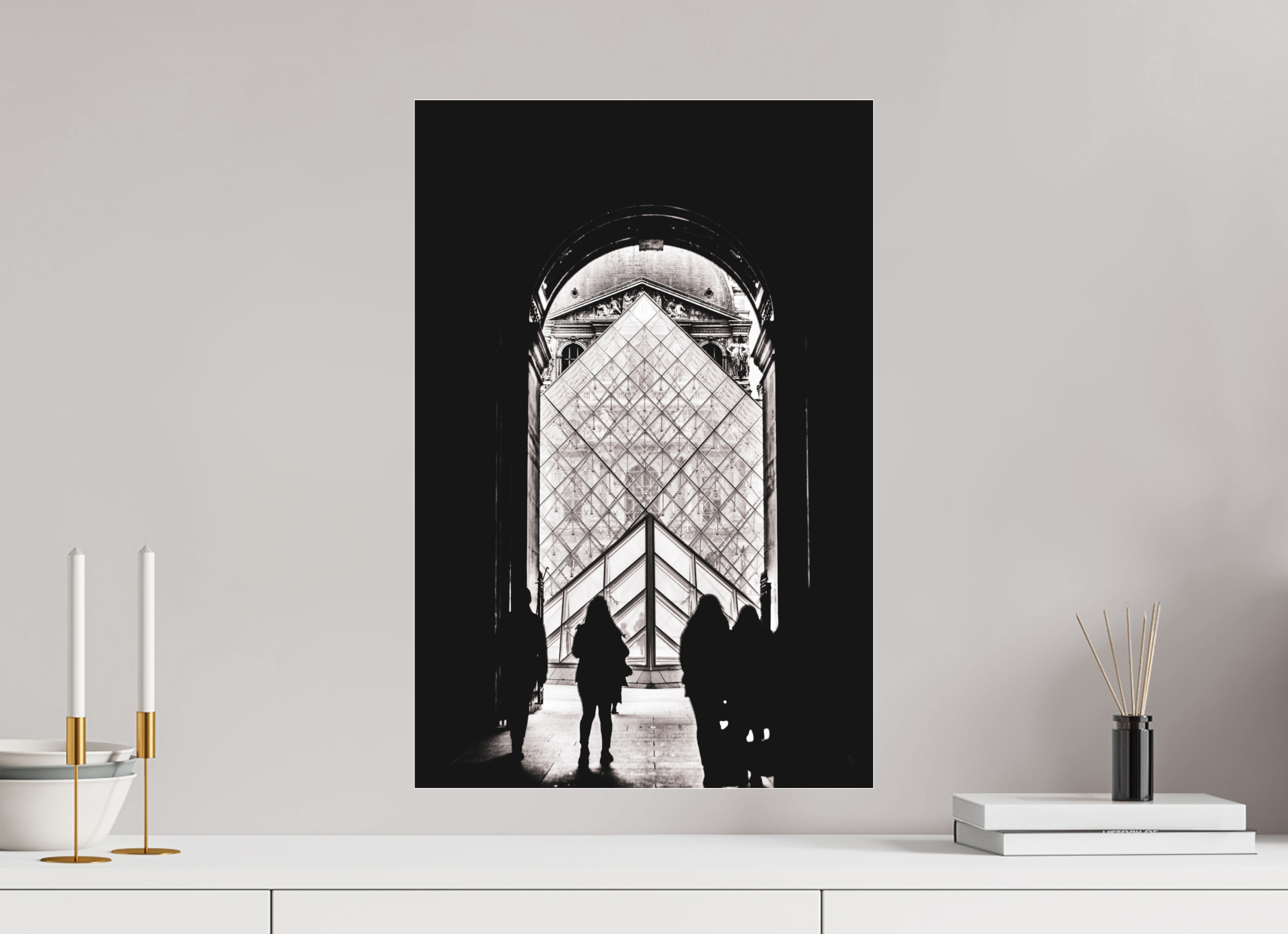 40 x 60 cm, Floating Metal Print The way in.