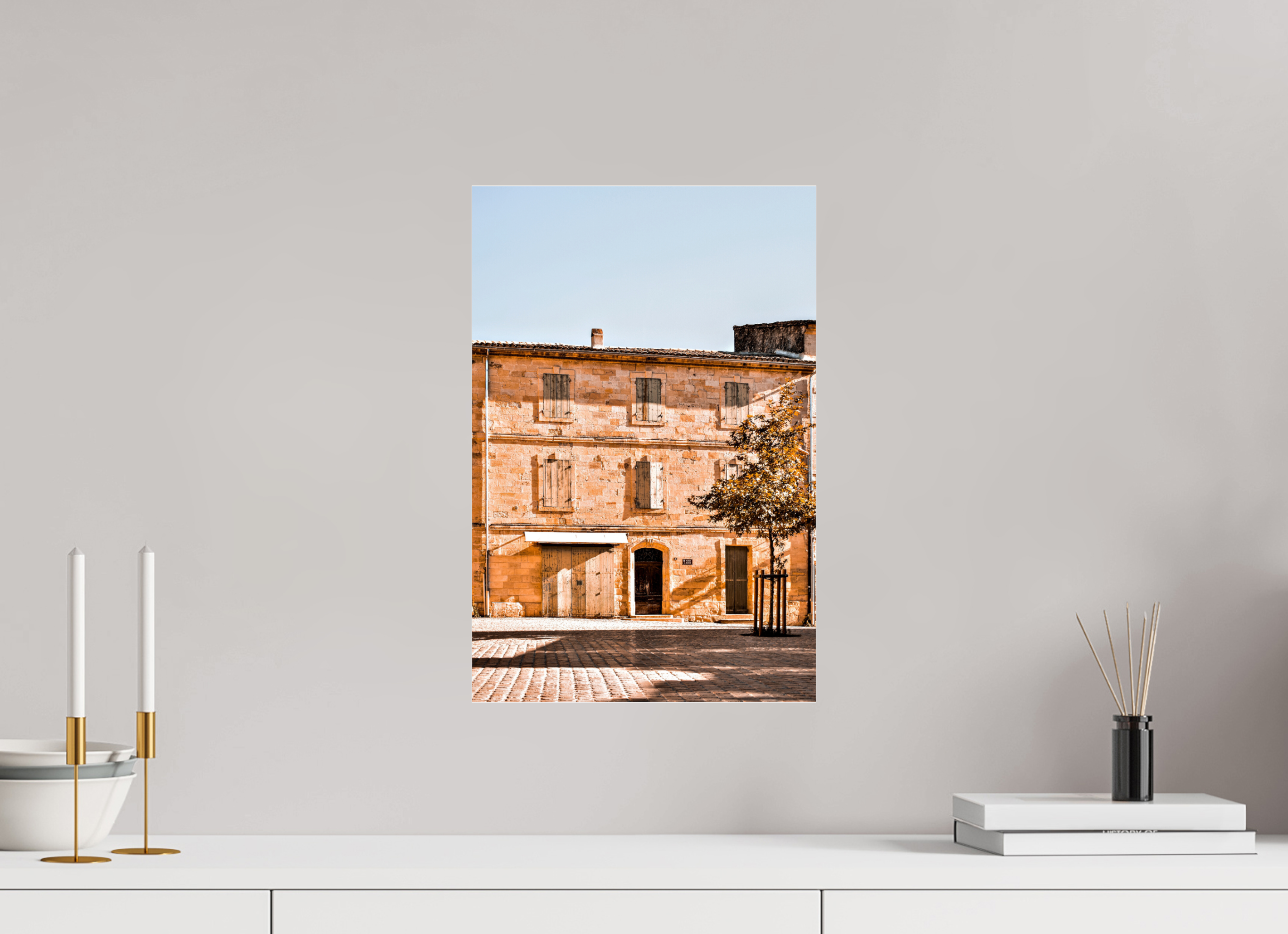30 x 45 cm, Floating Metal Print Serenity.