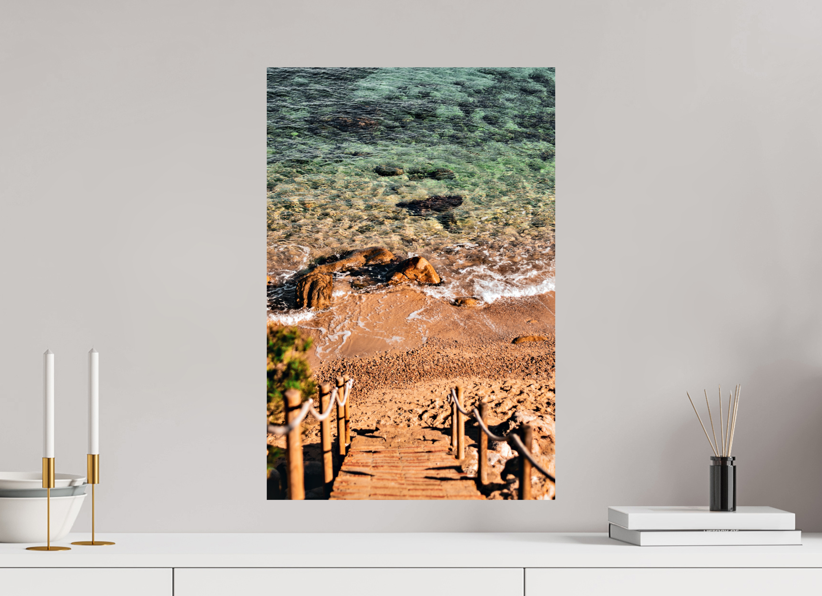 40 x 60 cm, Lustre Print Safe Shore.