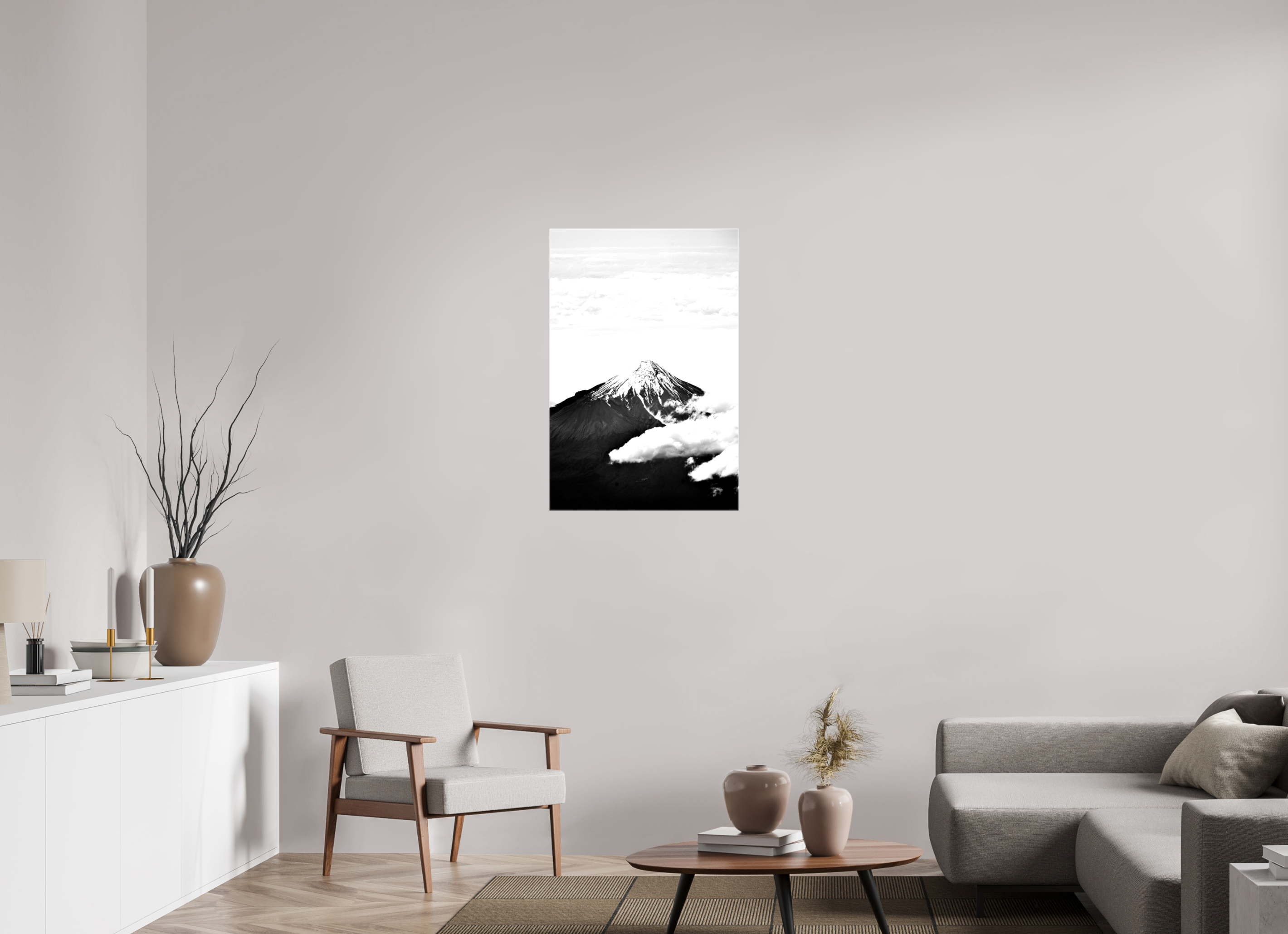 60 x 90 cm, Canvas Print Above the Clouds