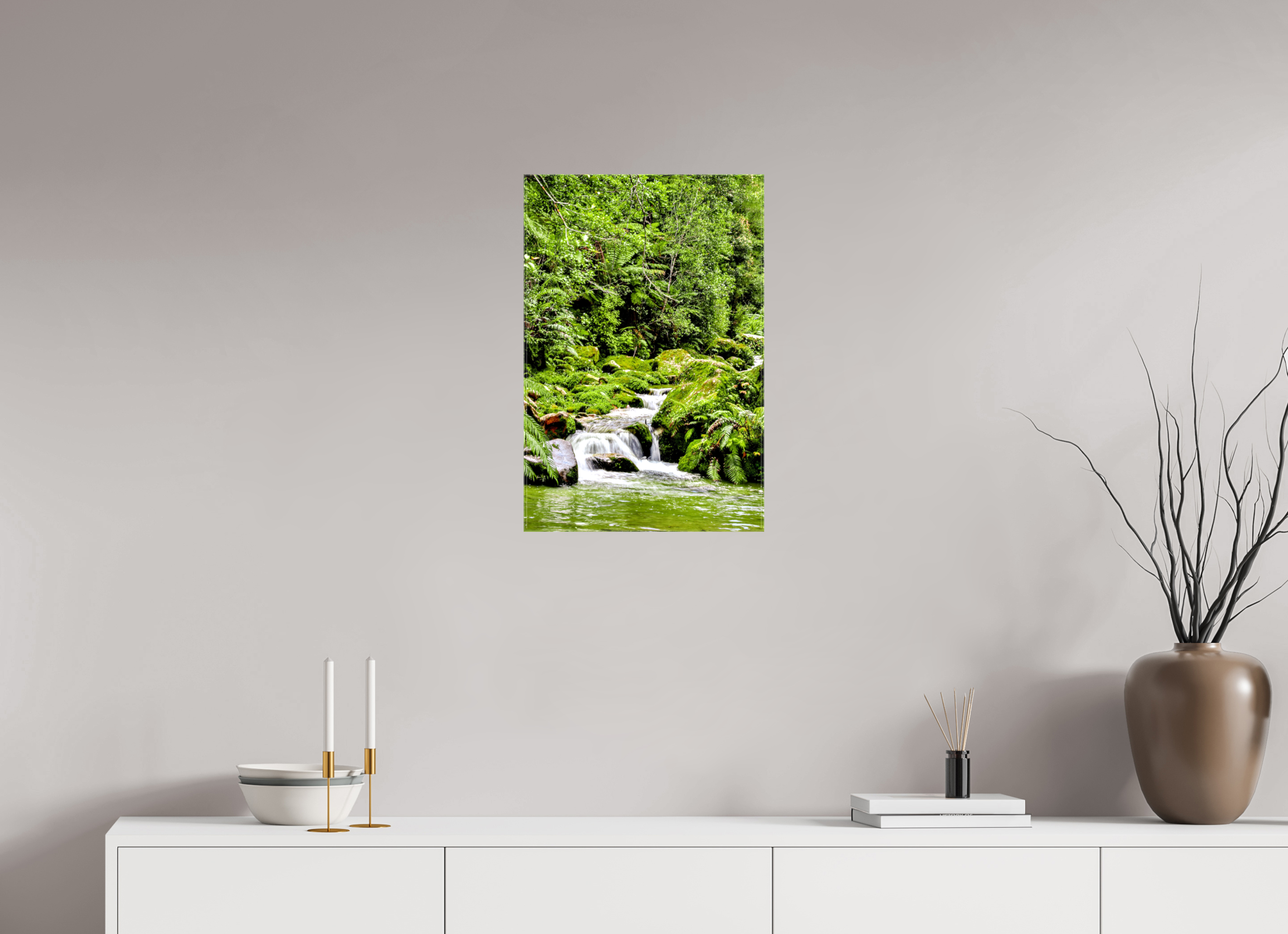 40 x 60 cm, Canvas Print Green Pause.
