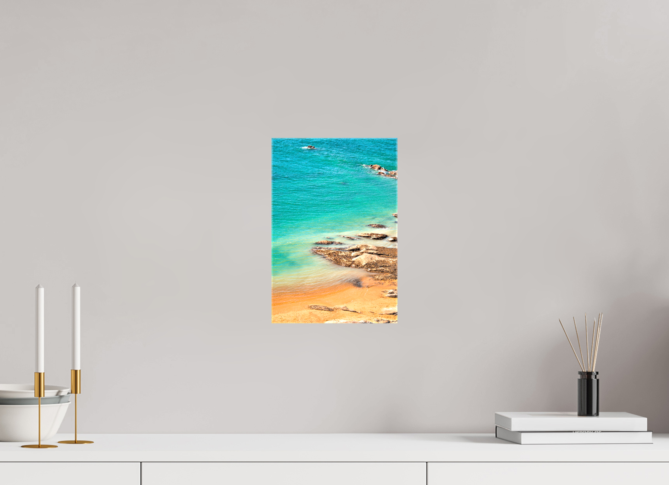 20 x 30 cm, Canvas Print Azure.