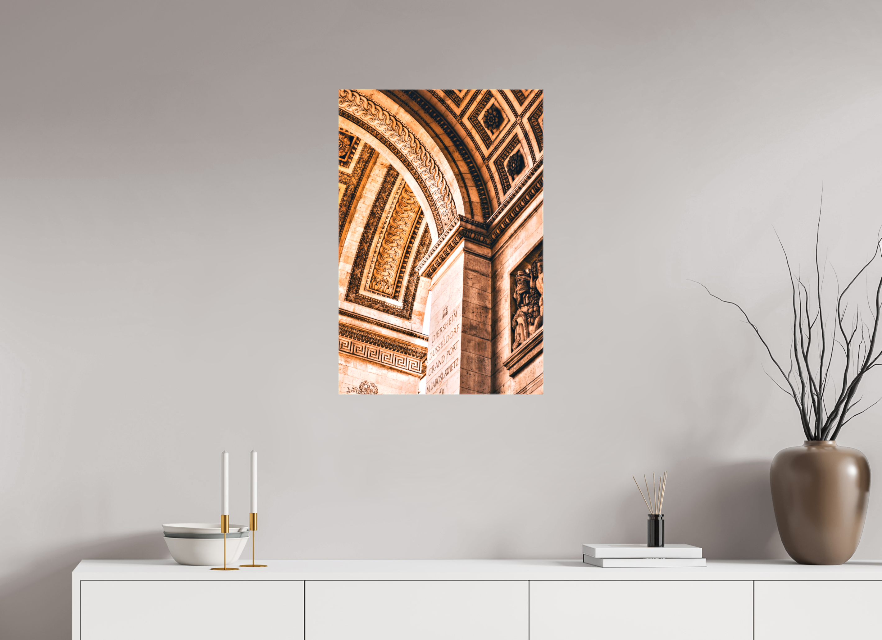 50 x 75 cm, Canvas Print Time.