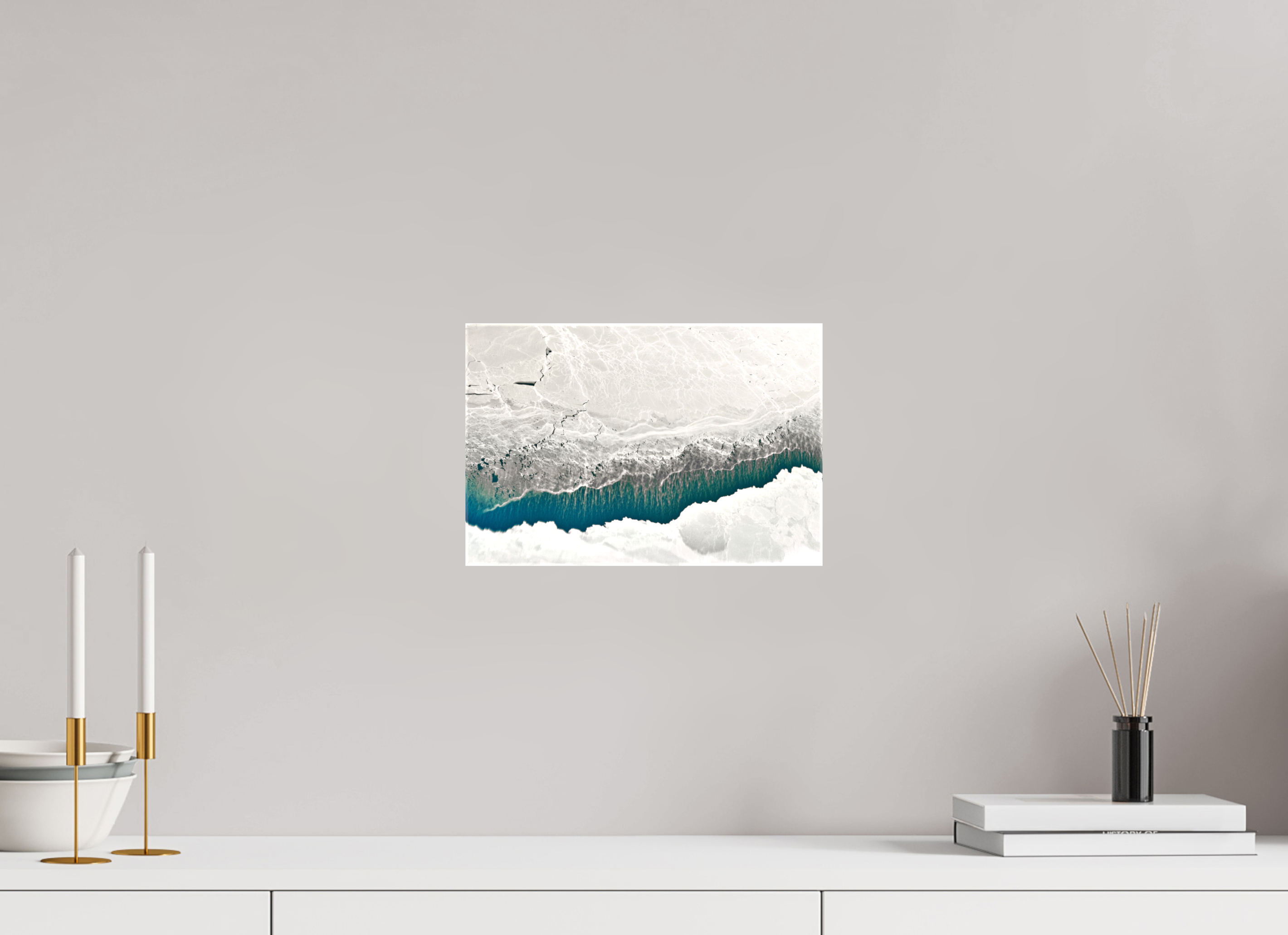 30 x 20 cm, Canvas Print Frozen breath.