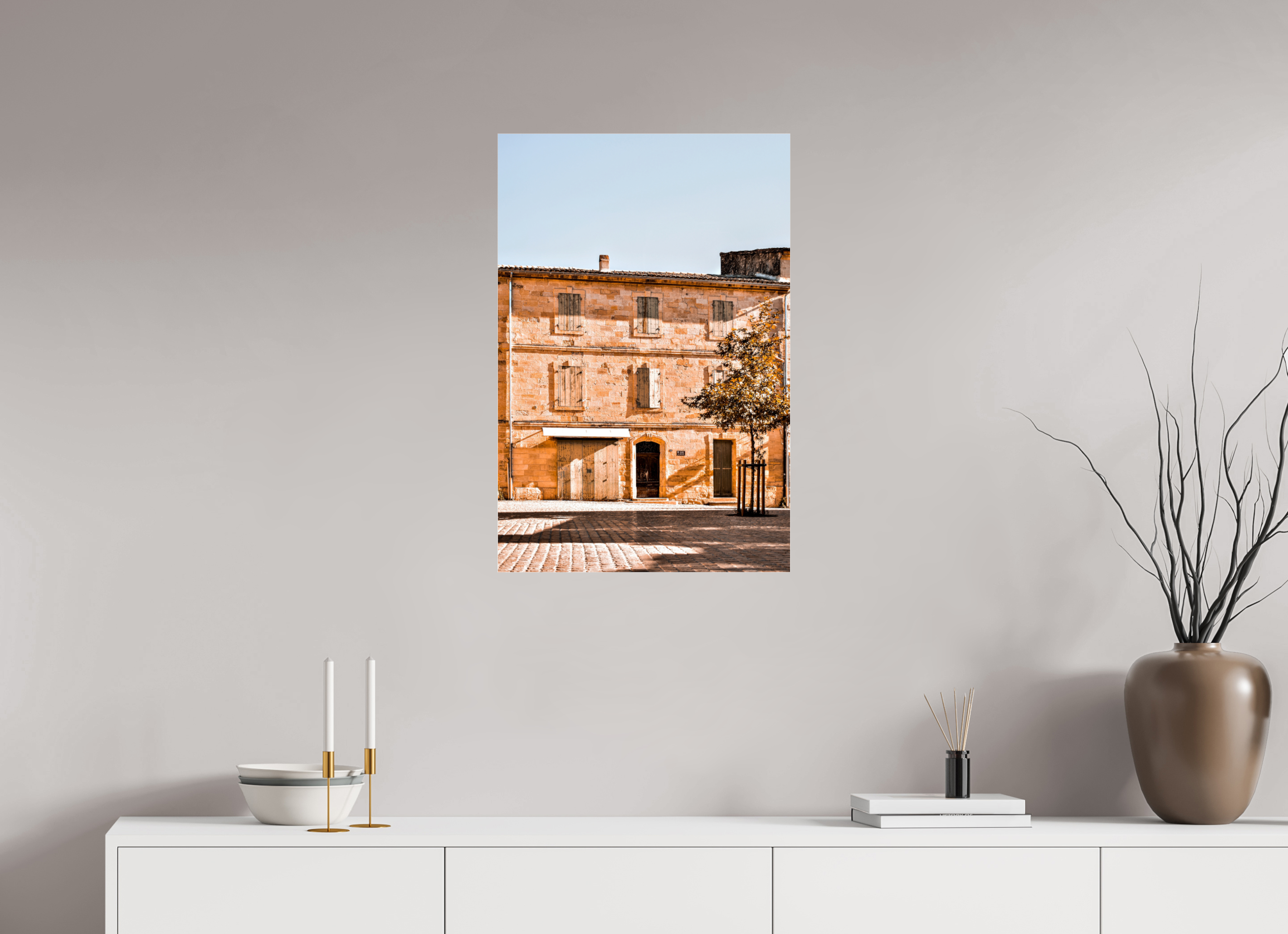 50 x 75 cm, Floating Metal Print Serenity.