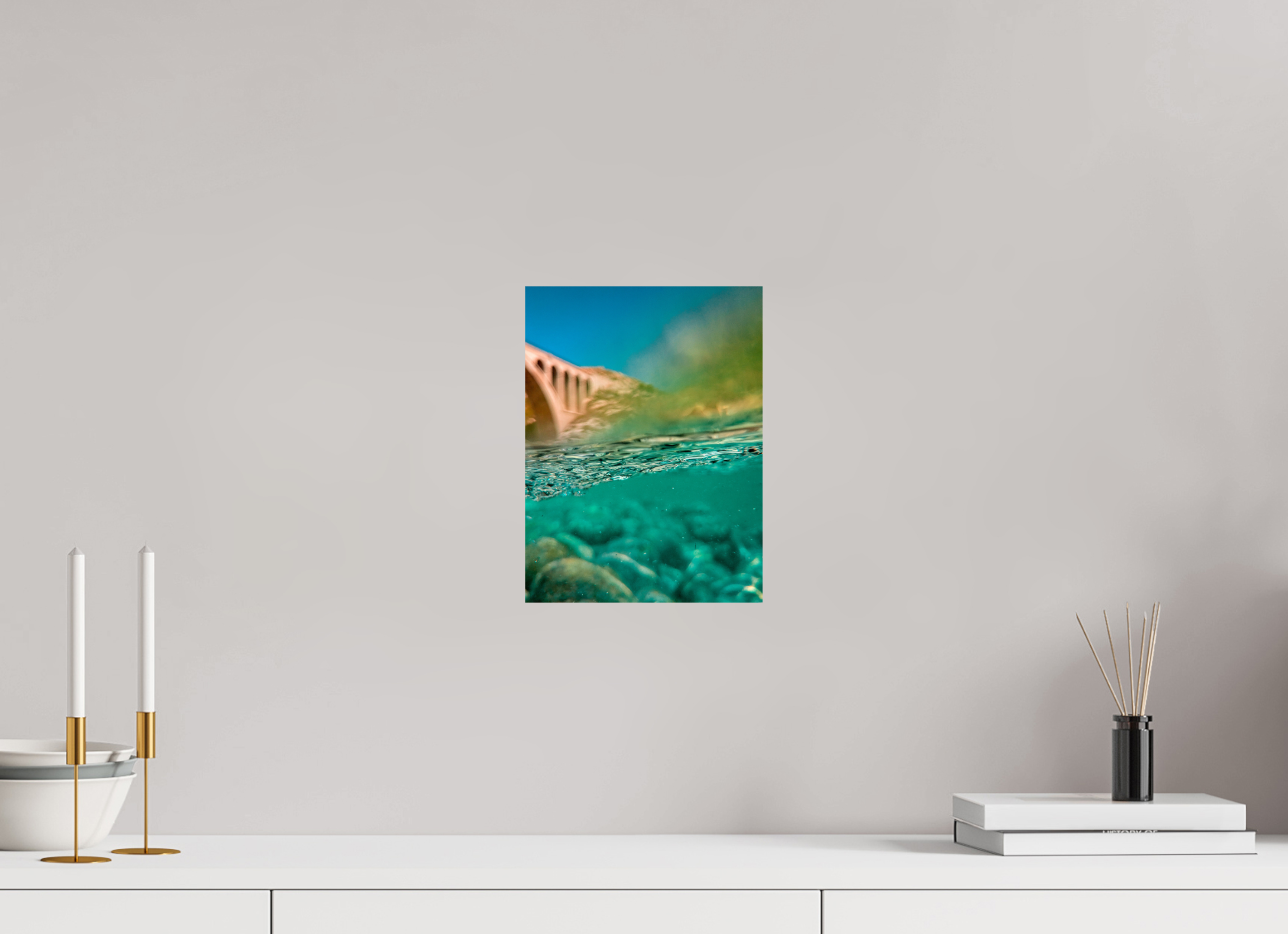 21 x 28 cm, Lustre Print Clear Water.