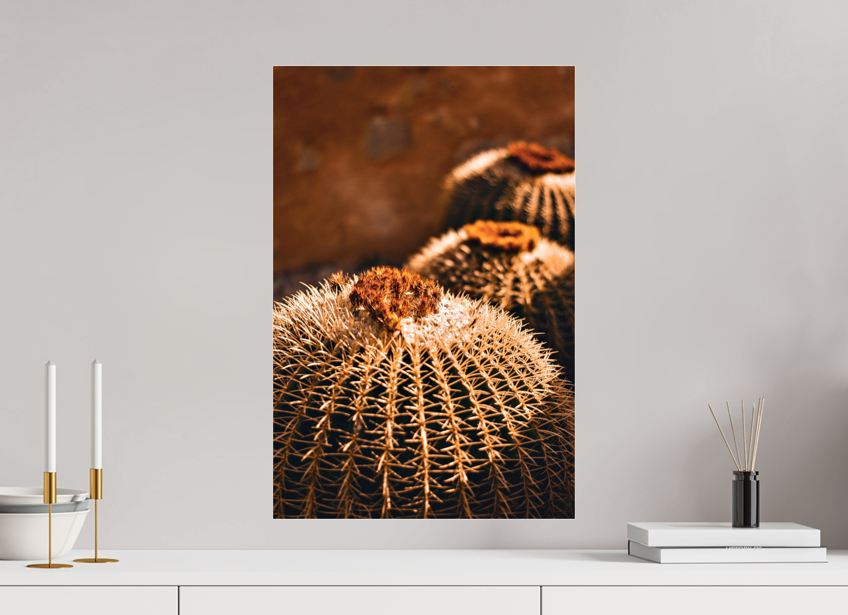 40 x 60 cm, Floating Metal Print Still Warm.