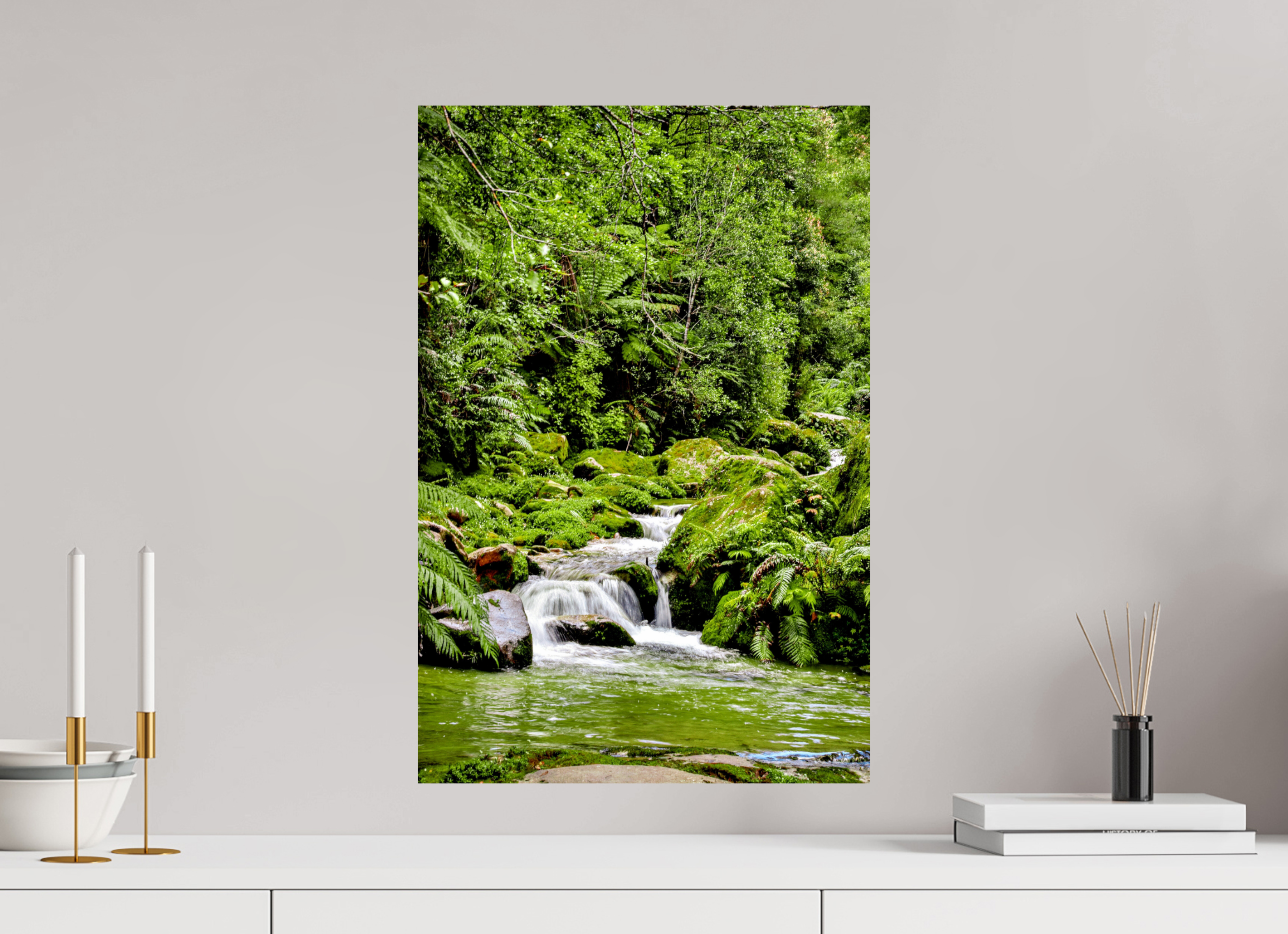40 x 60 cm, Lustre Print Green Pause.