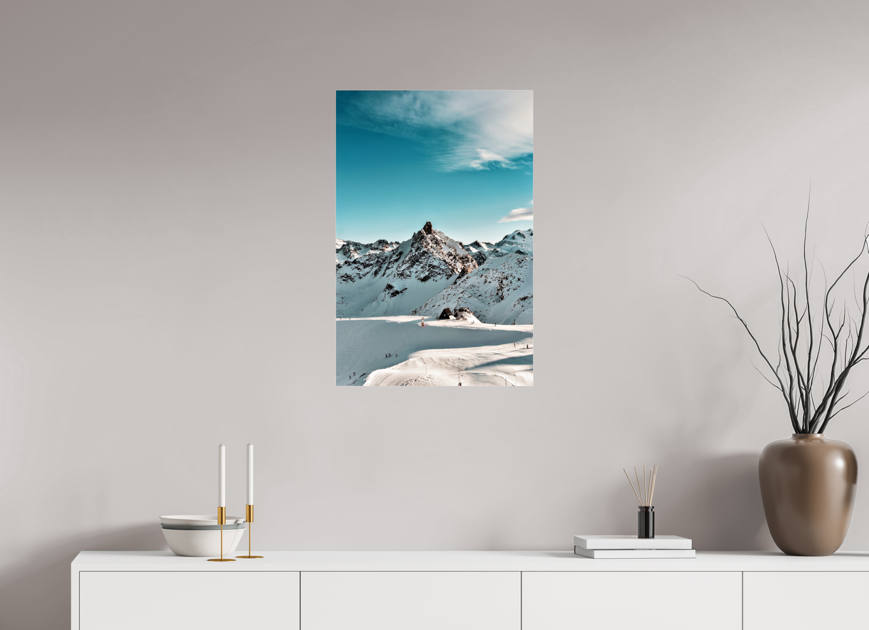 50 x 75 cm, Floating Metal Print Purity.