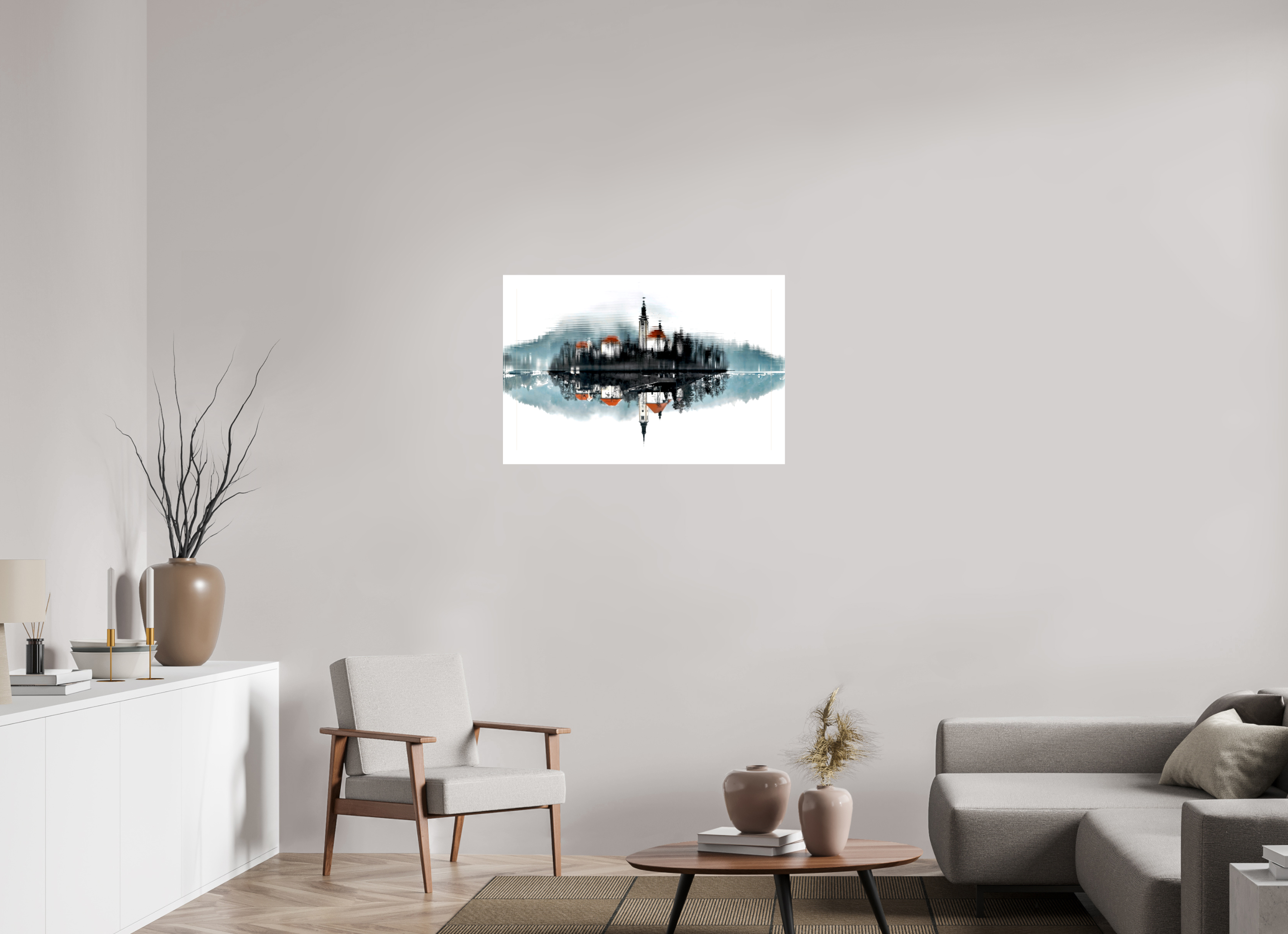 90 x 60 cm, Canvas Print Almost Real.