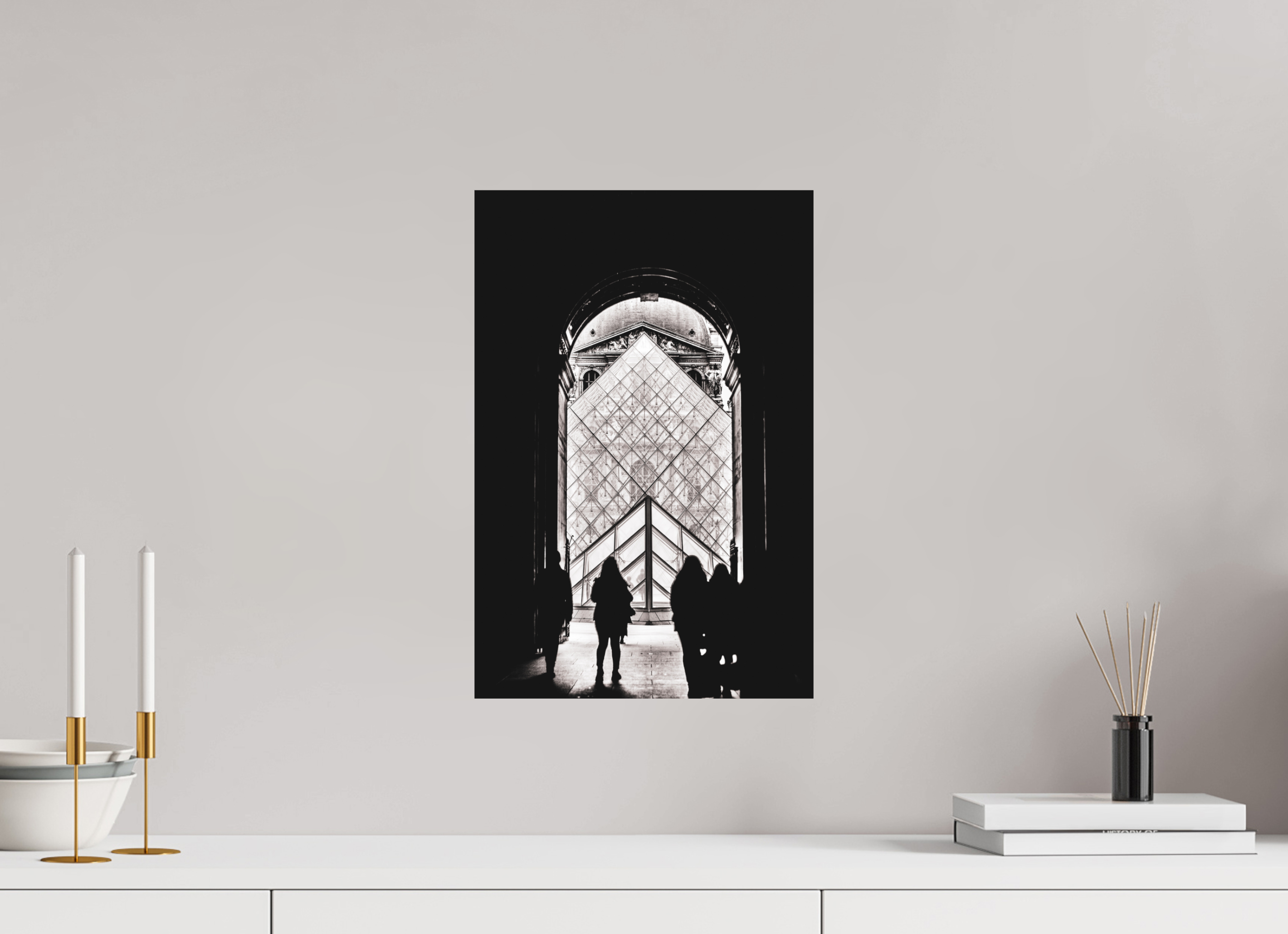 30 x 45 cm, Lustre Print The way in.