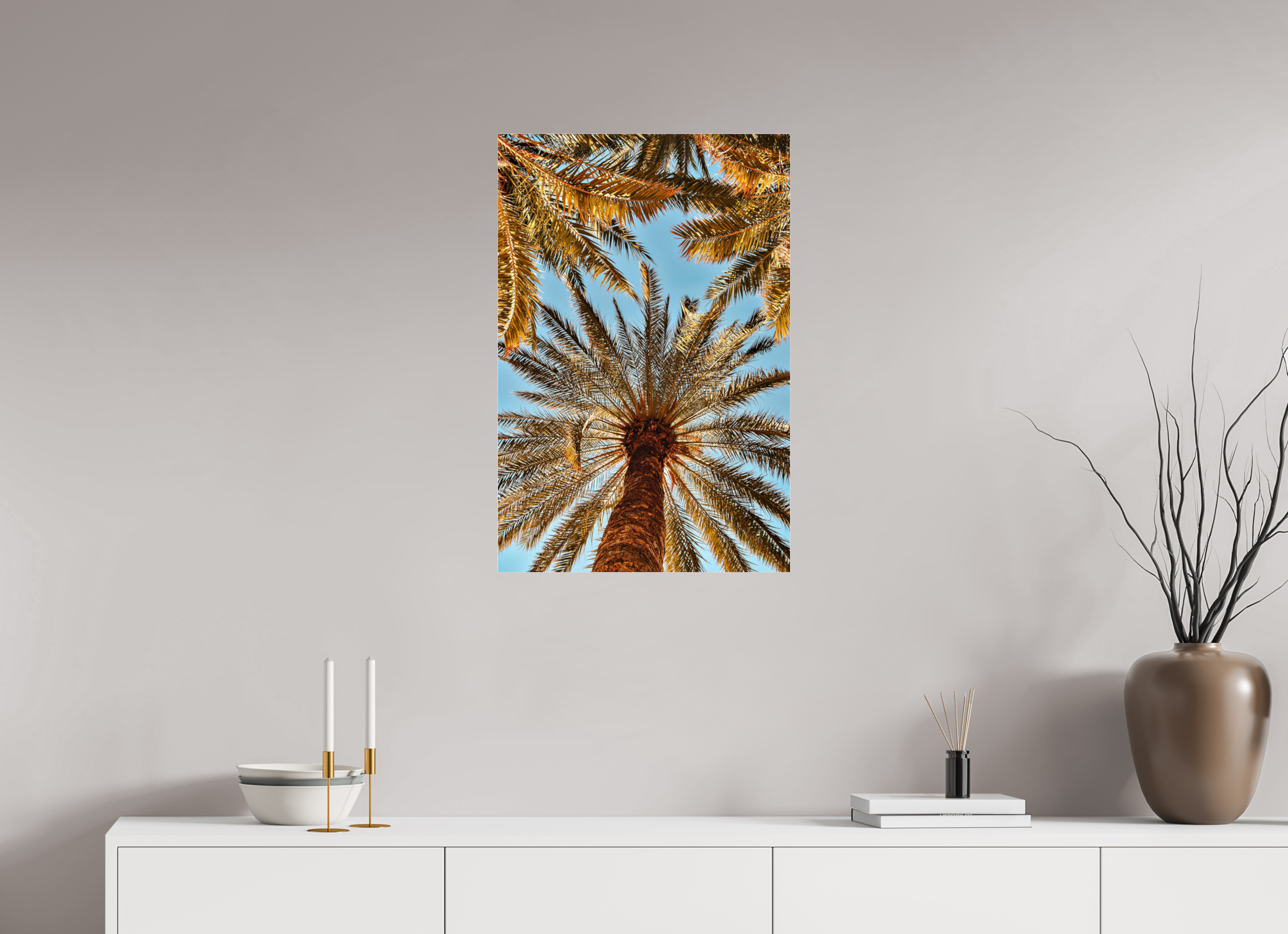 50 x 75 cm, Floating Metal Print Breeze.