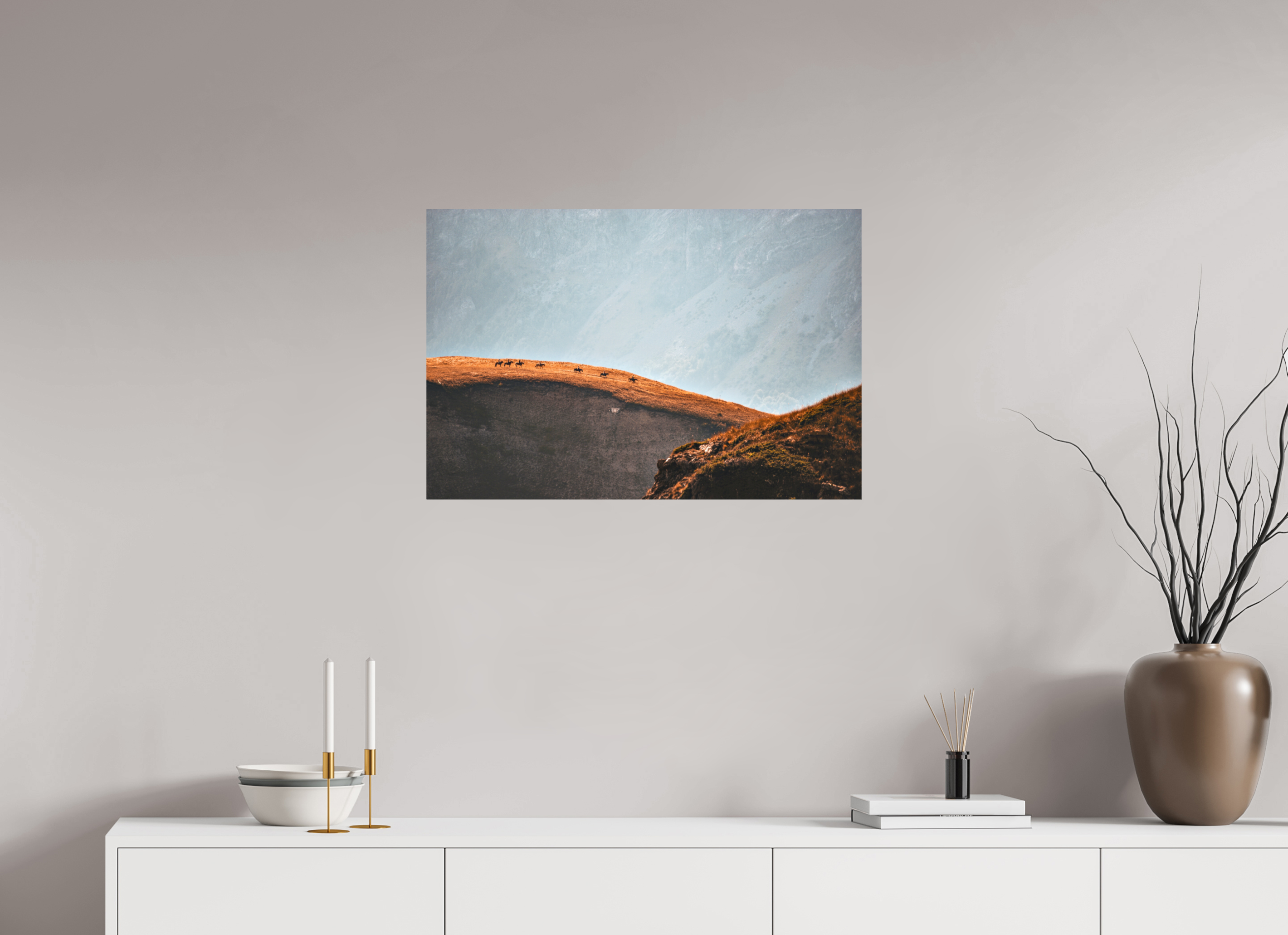 75 x 50 cm, Lustre Print Solitude.