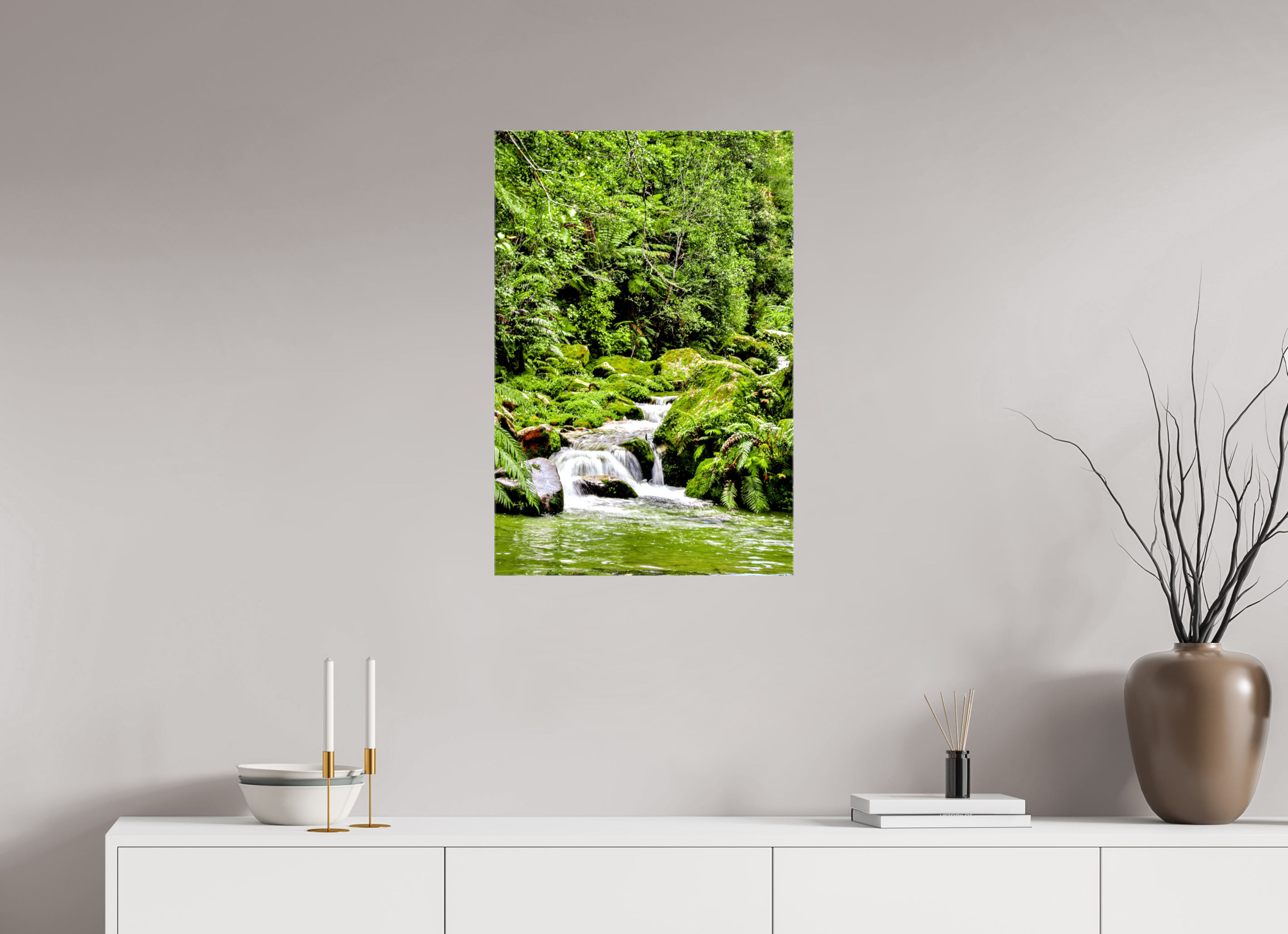 50 x 75 cm, Canvas Print Green Pause.