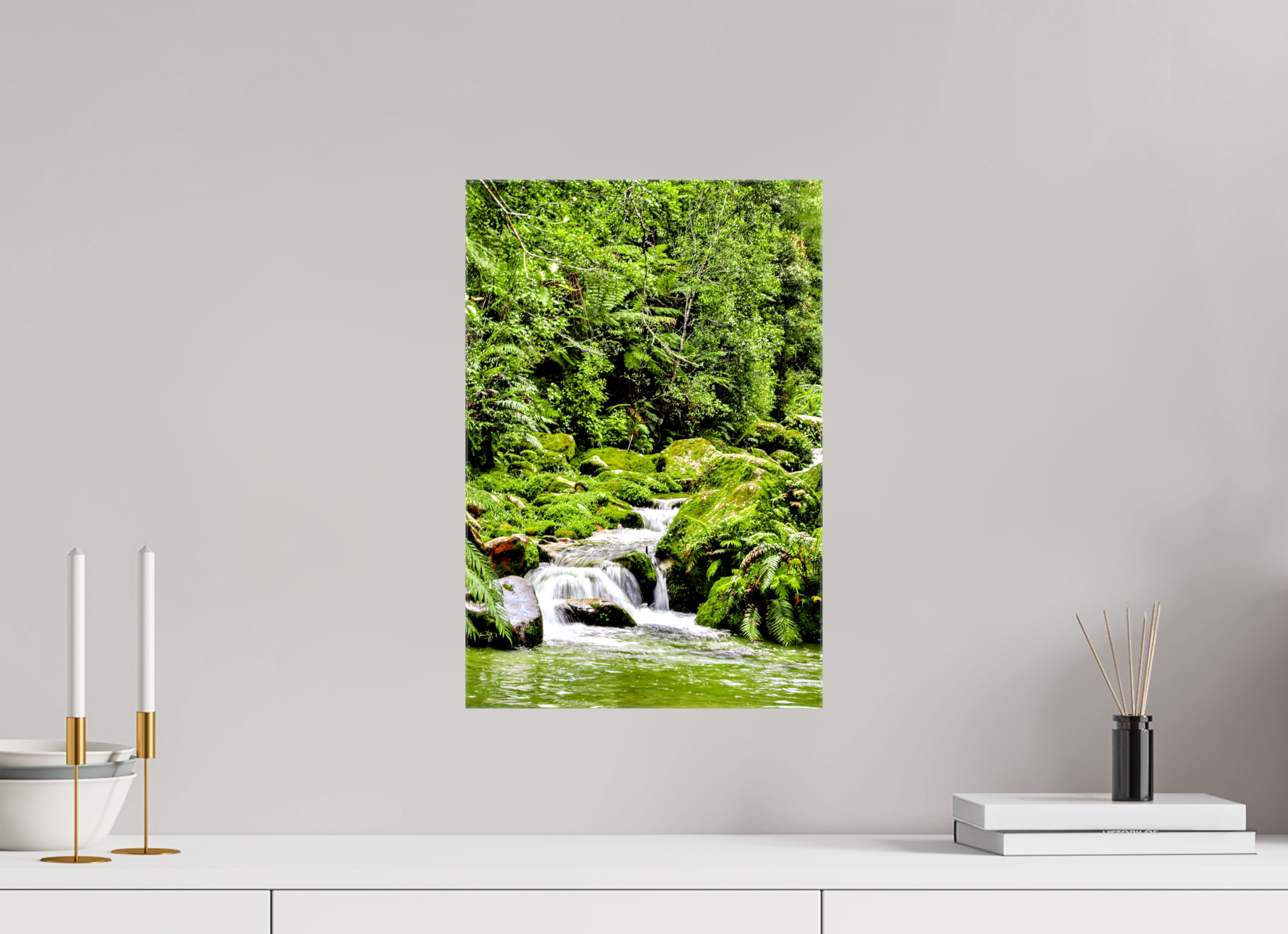 30 x 45 cm, Canvas Print Green Pause.