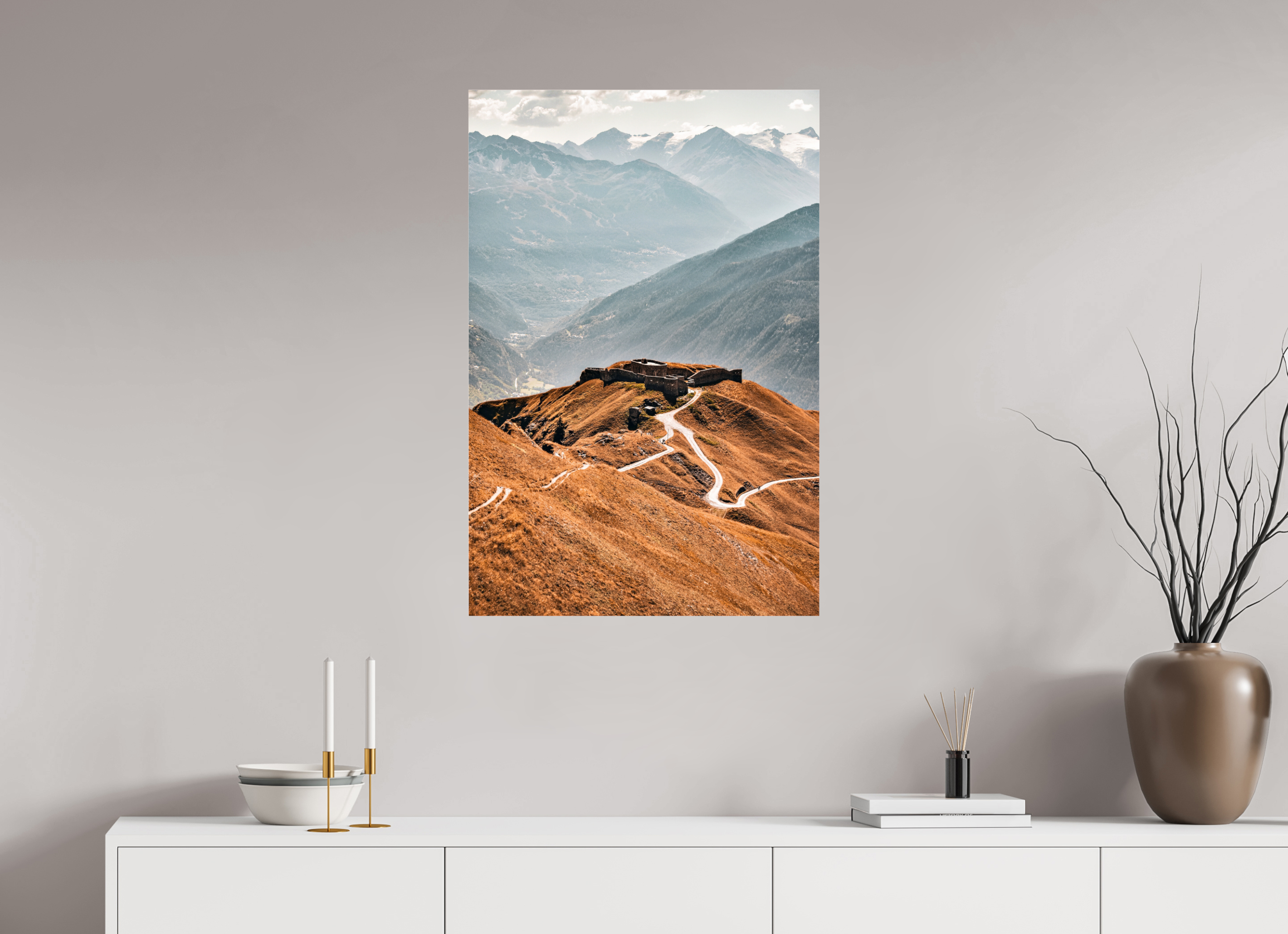 60 x 90 cm, Floating Metal Print Infinity.