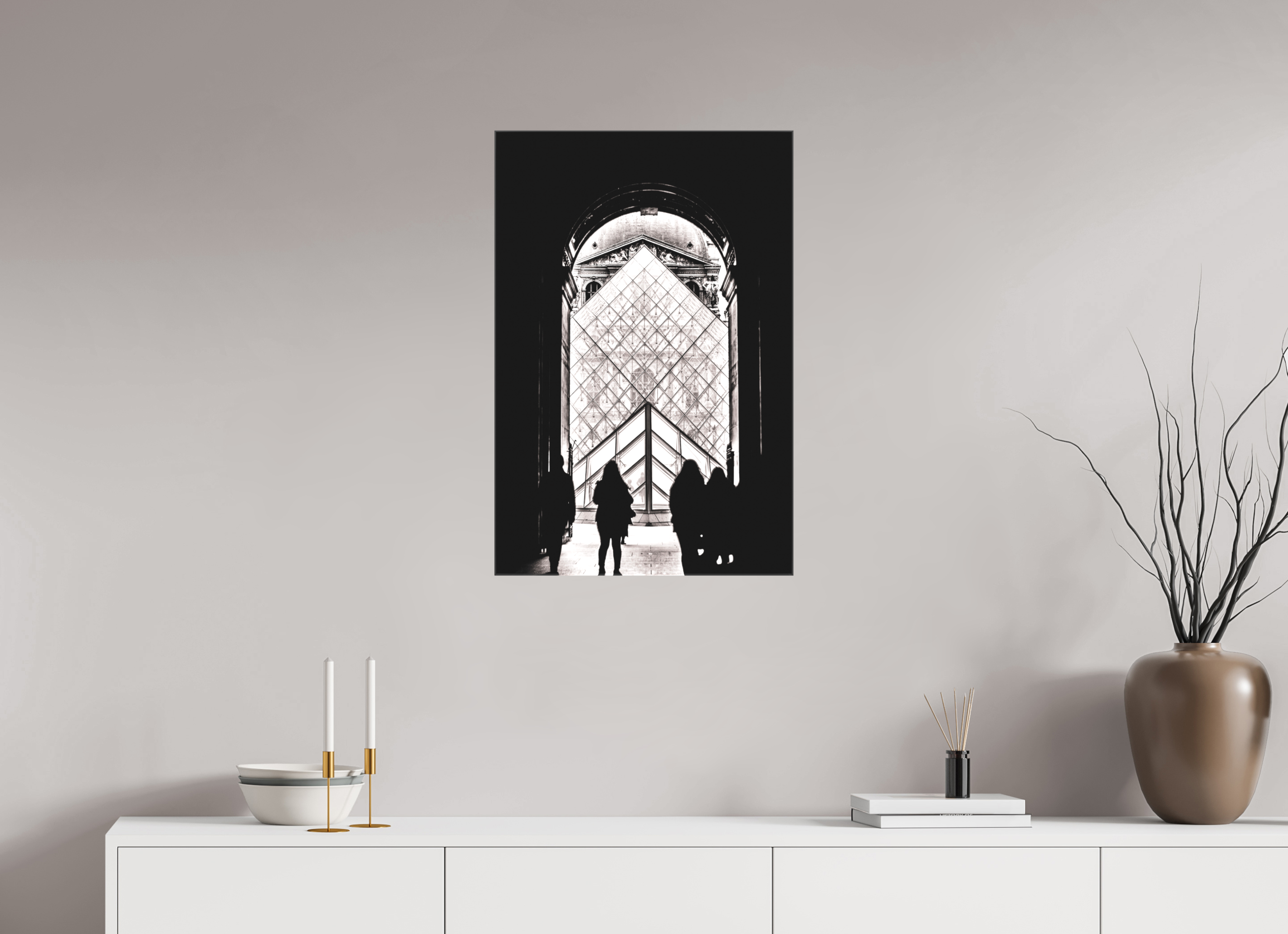 50 x 75 cm, Canvas Print The way in.