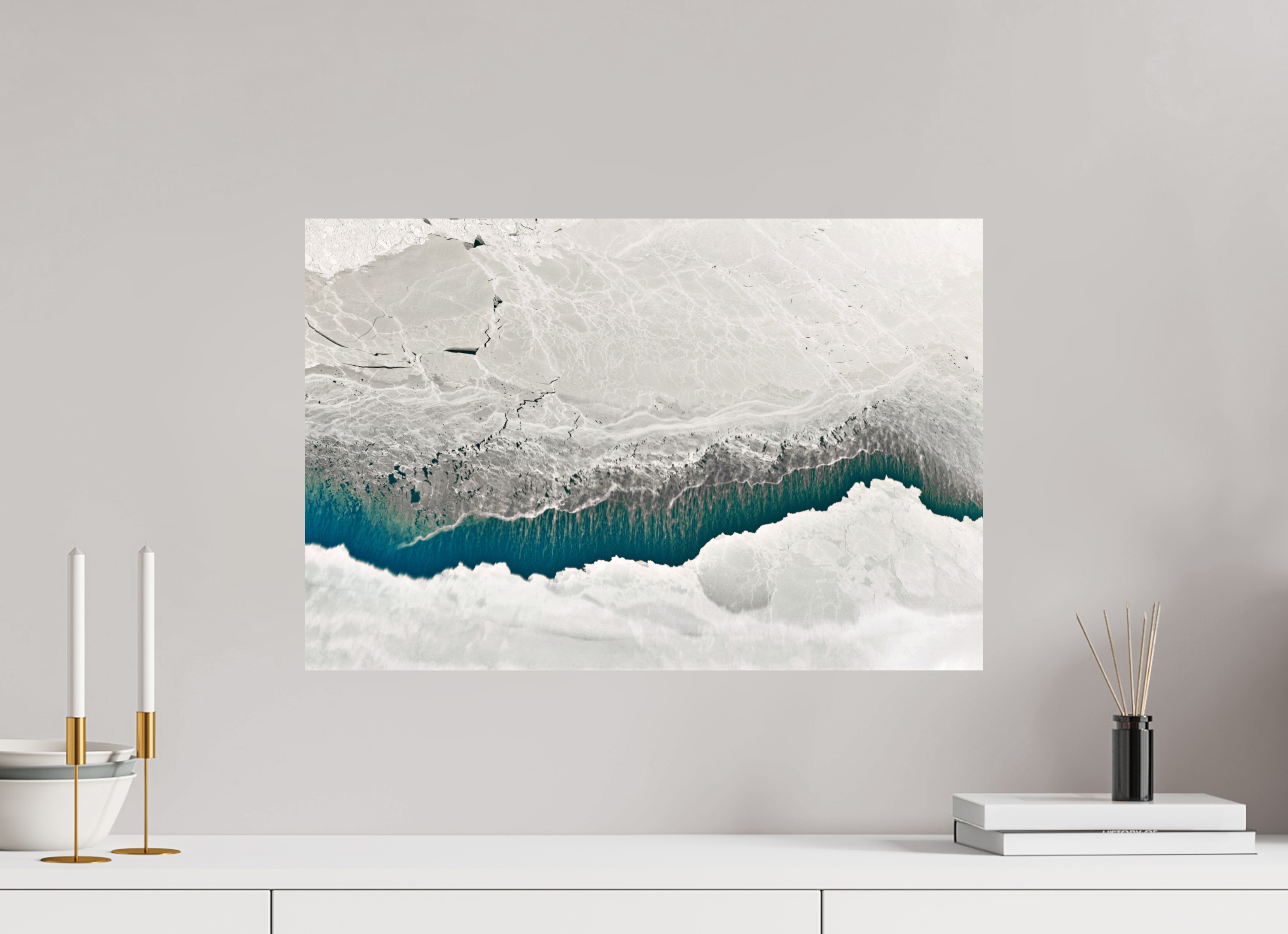 60 x 40 cm, Lustre Print Frozen breath.