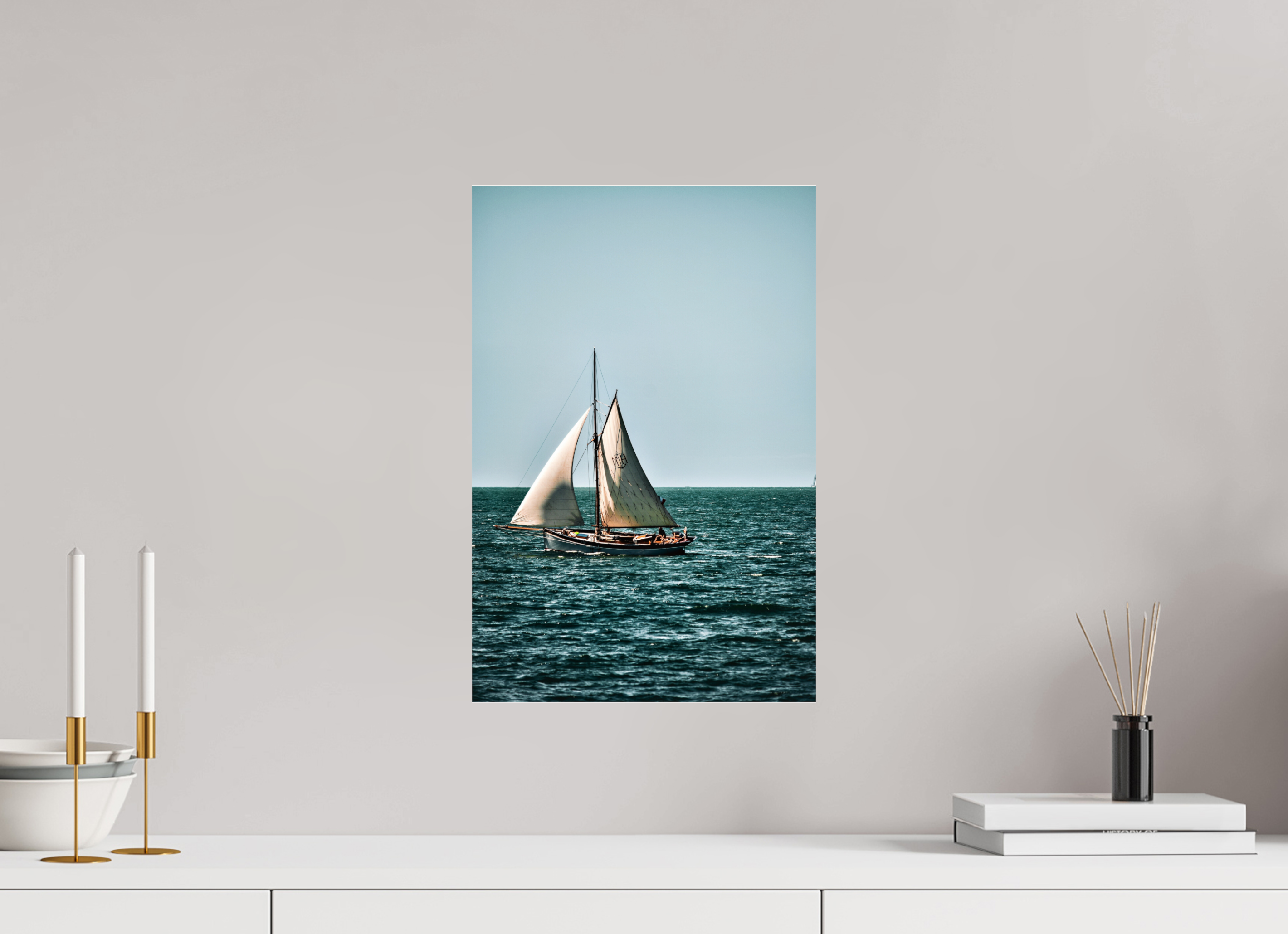 30 x 45 cm, Floating Metal Print Freedom.