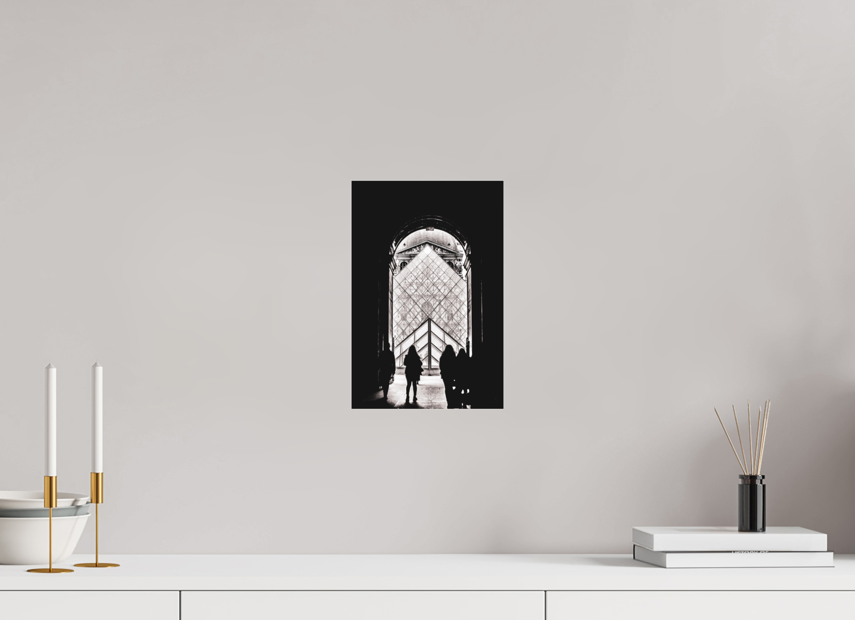 20 x 30 cm, Floating Metal Print The way in.