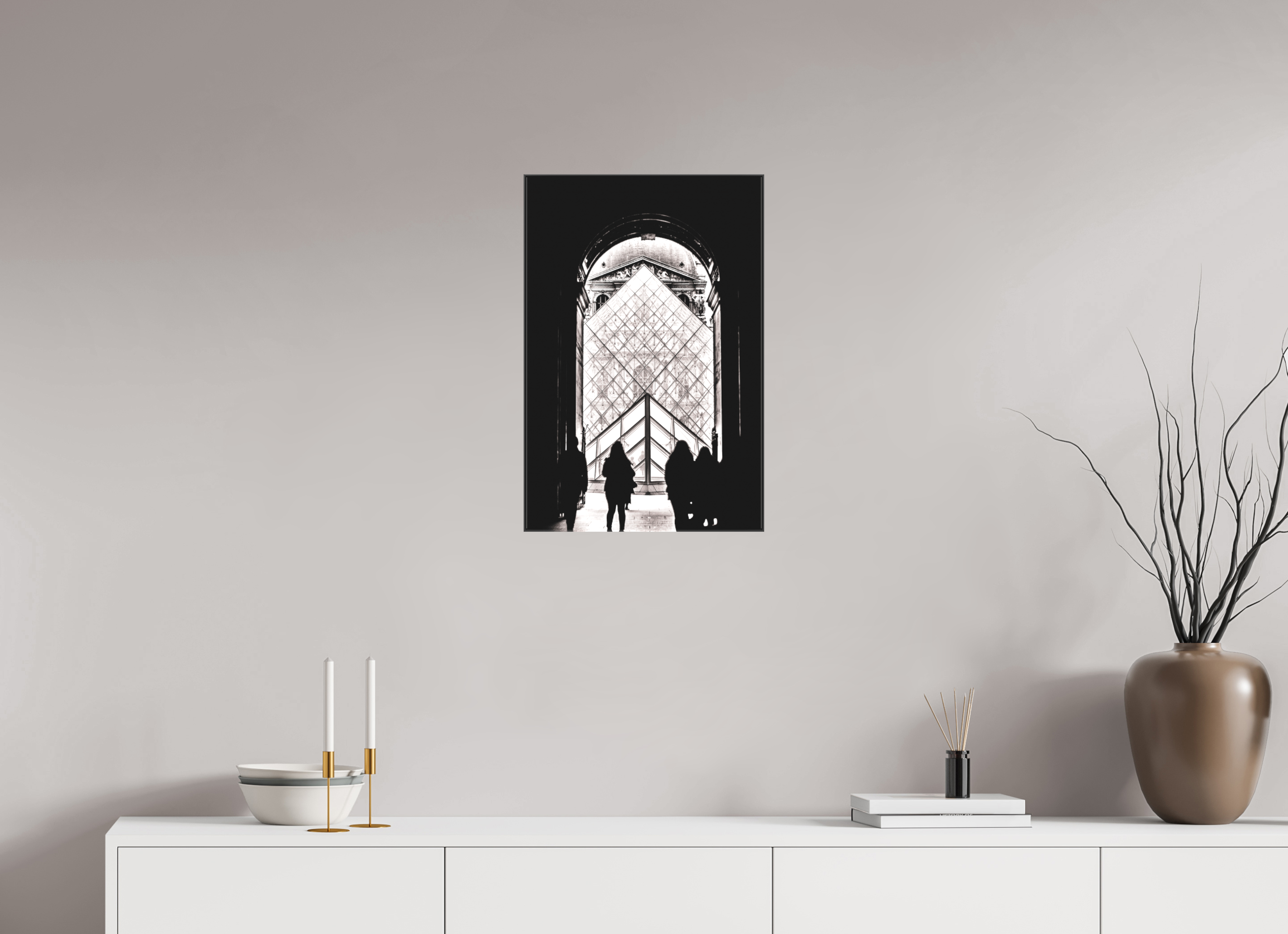 40 x 60 cm, Canvas Print The way in.