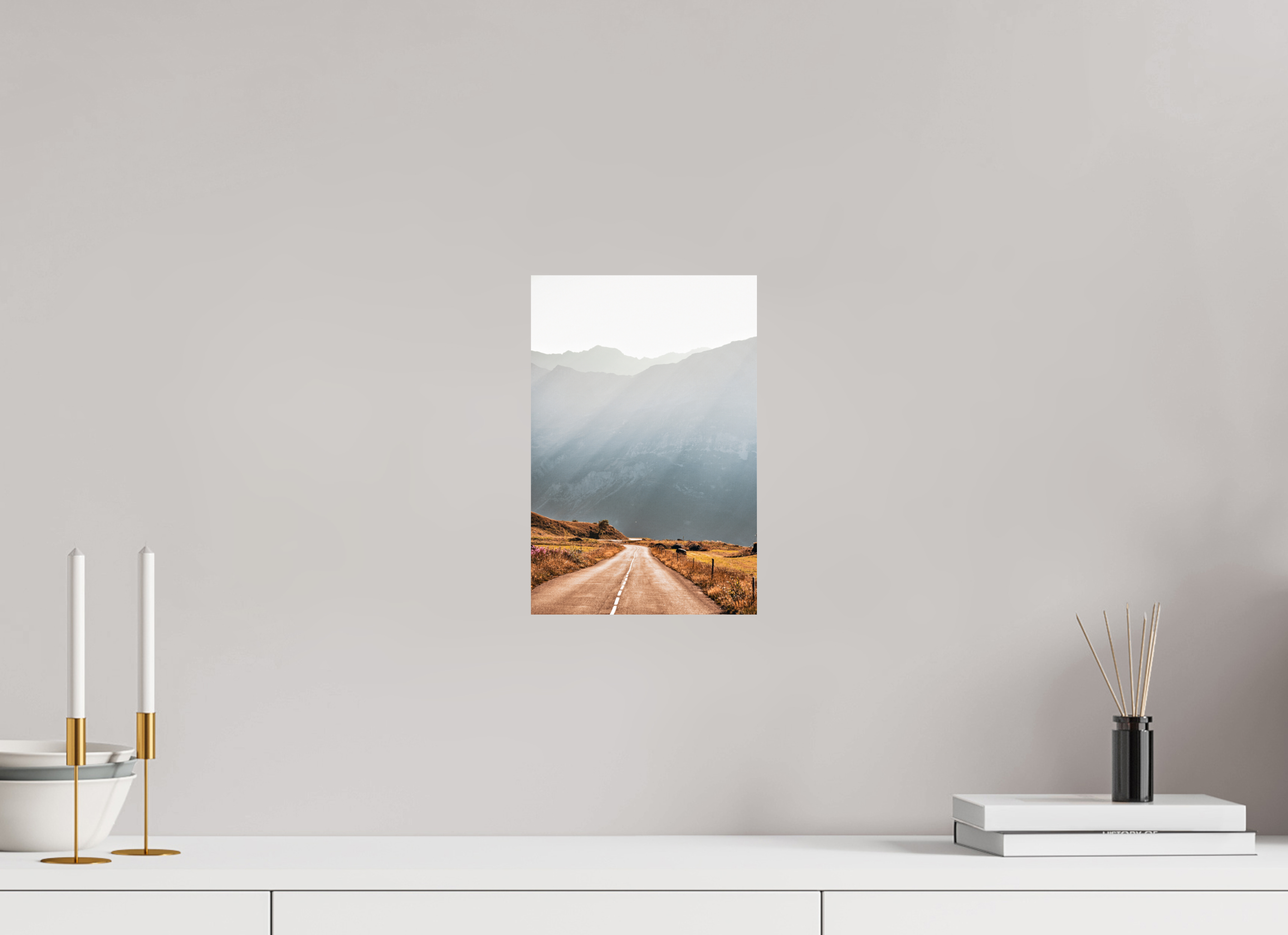 20 x 30 cm, Lustre Print Open Road.