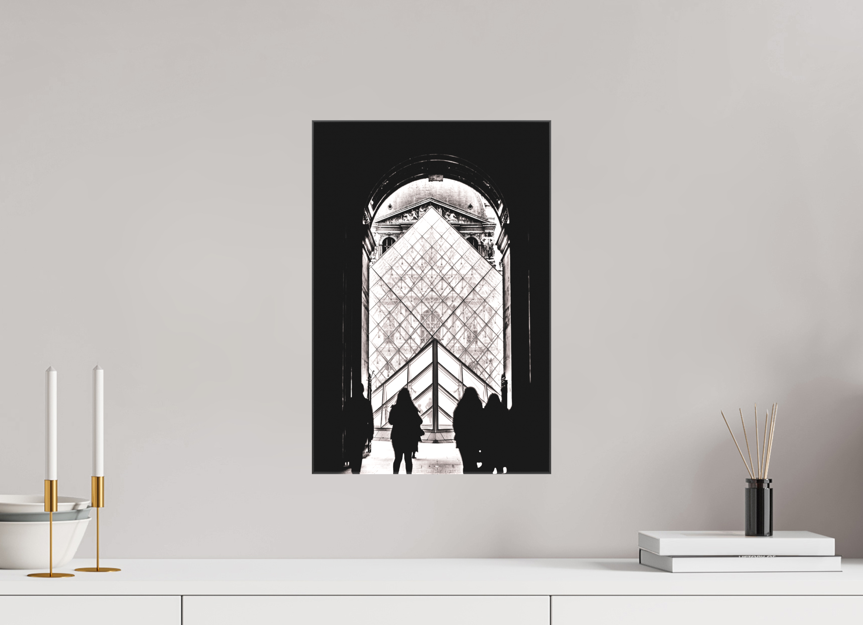 30 x 45 cm, Canvas Print The way in.