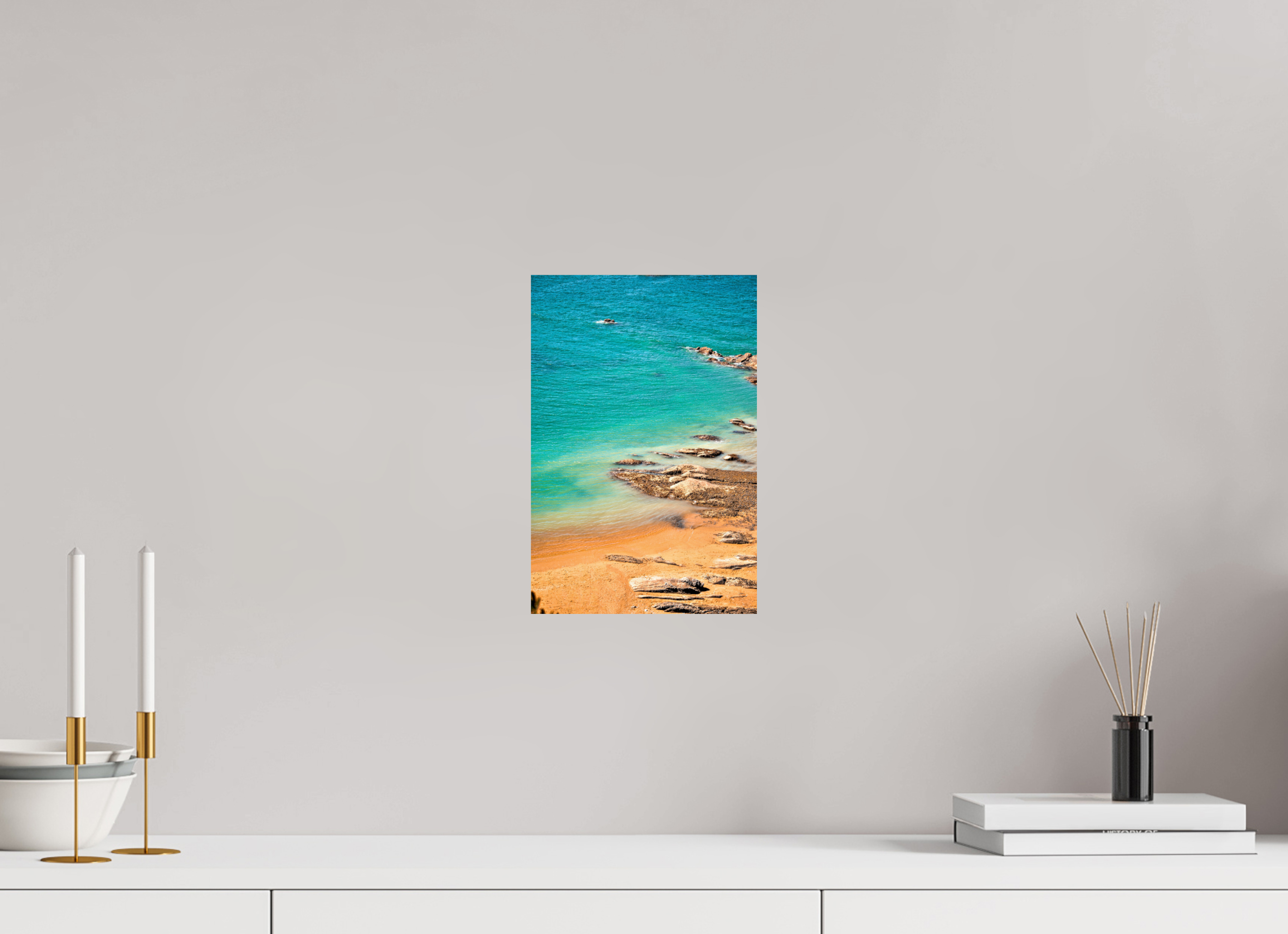 20 x 30 cm, Lustre Print Azure.