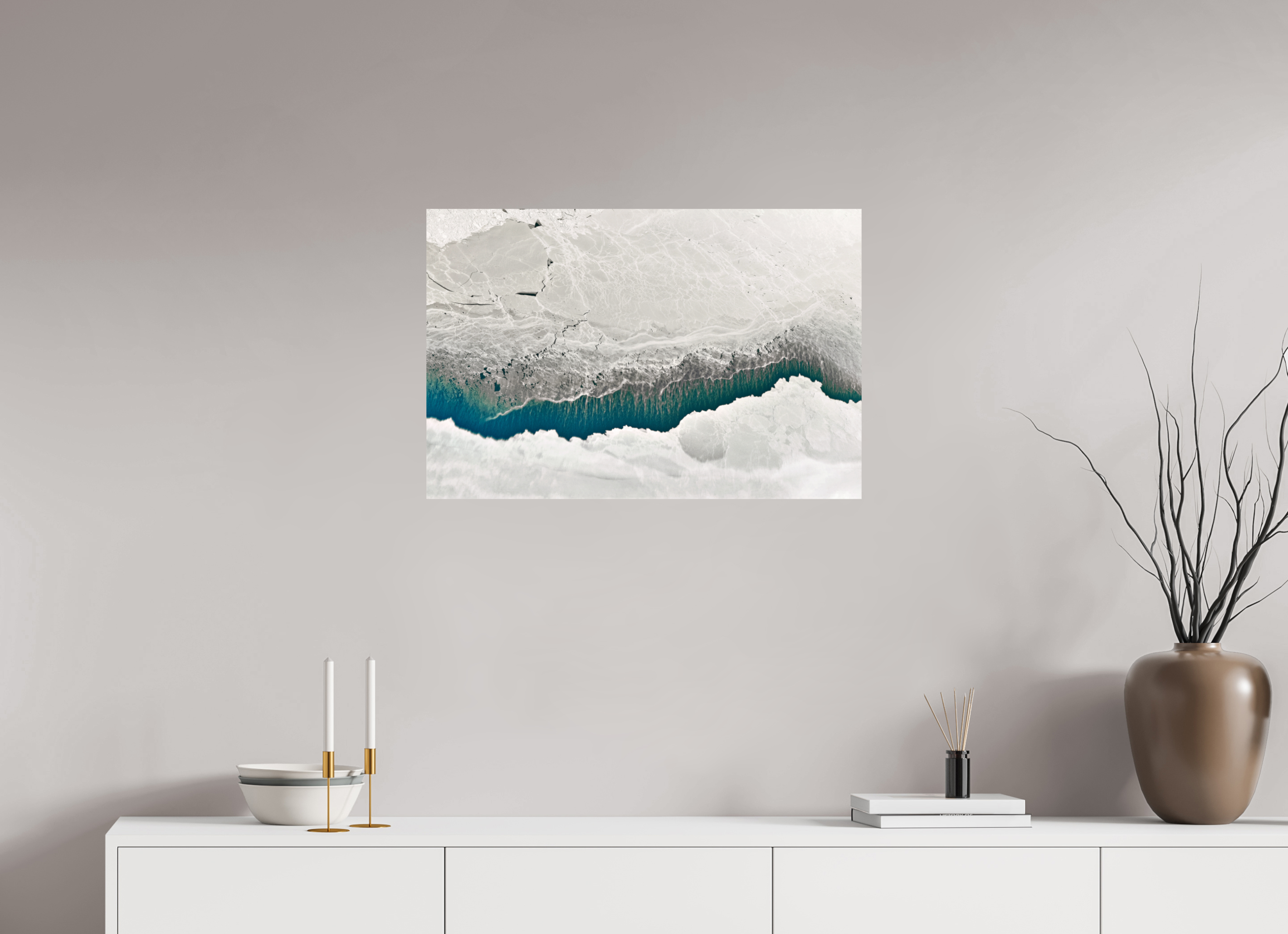 75 x 50 cm, Lustre Print Frozen breath.