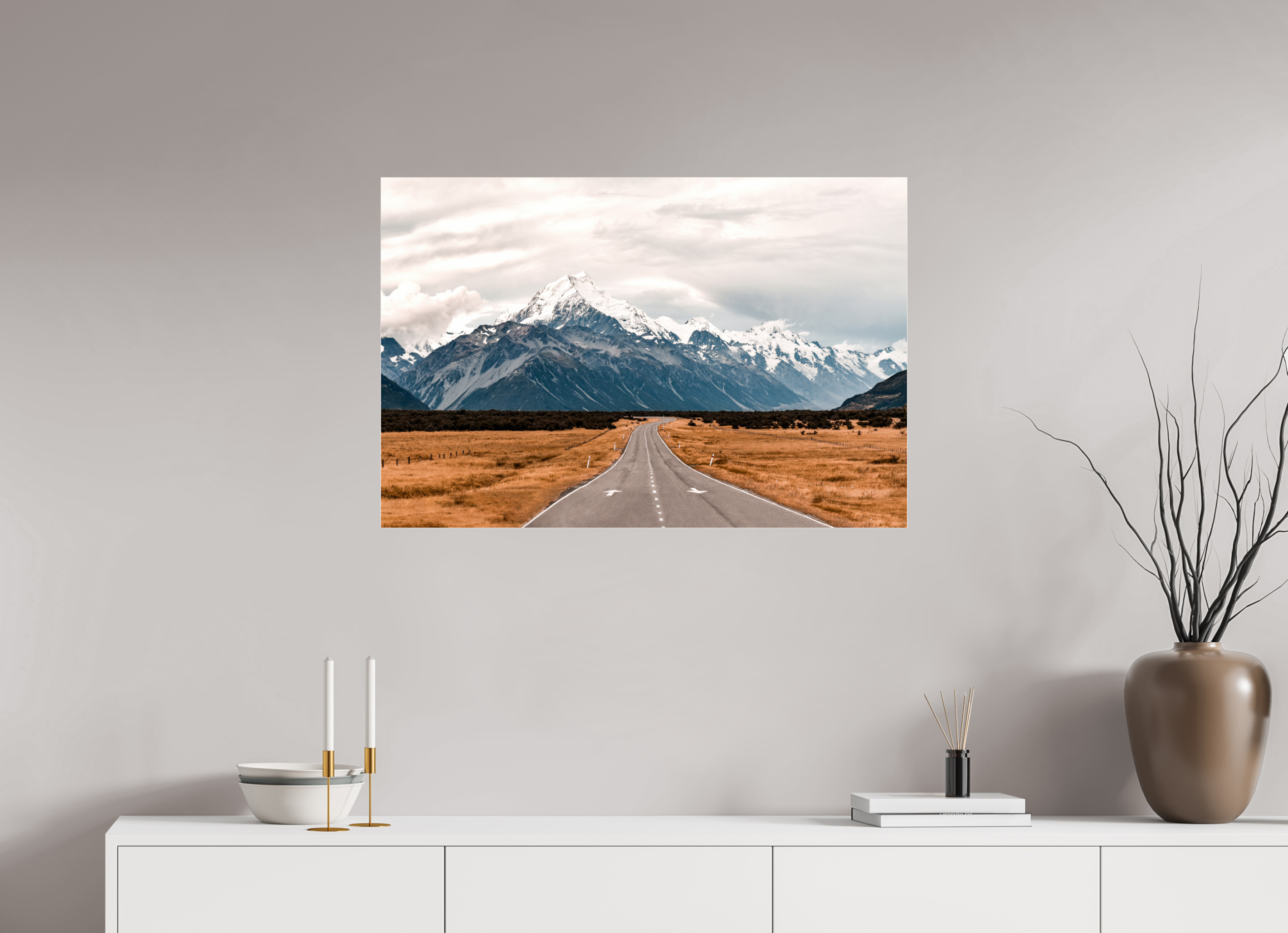90 x 60 cm, Floating Metal Print The Journey.