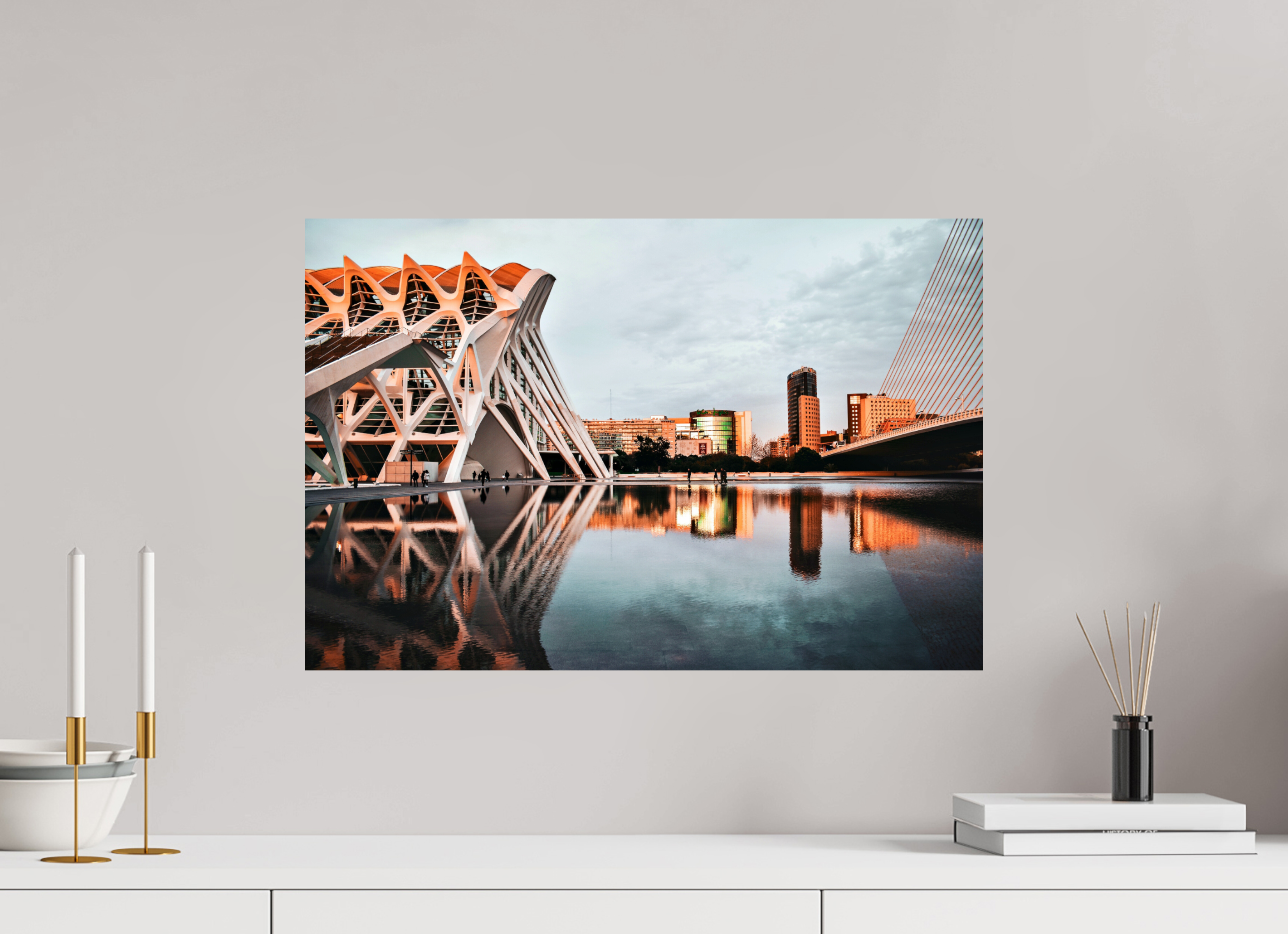 60 x 40 cm, Lustre Print Oh mirror.