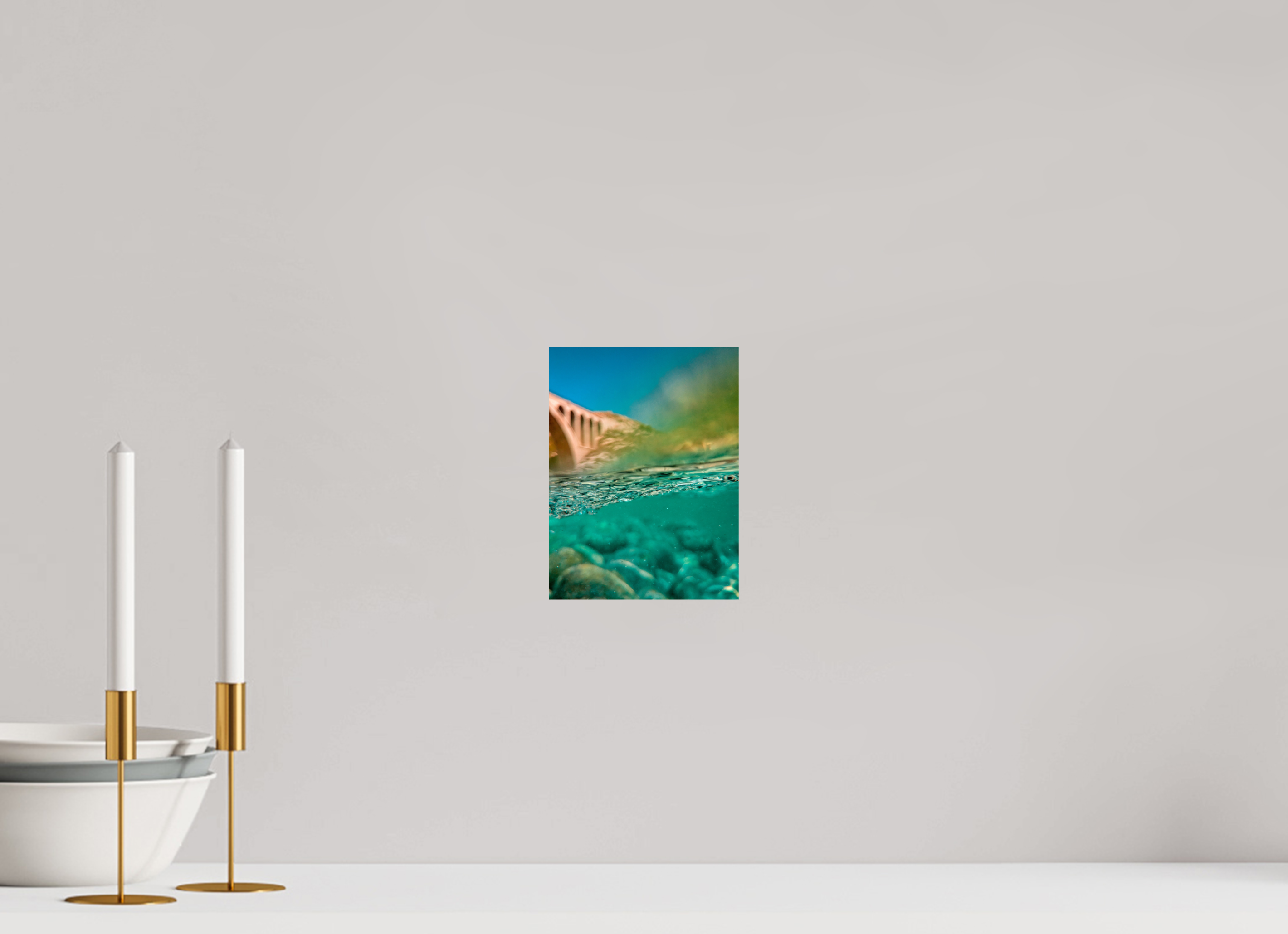 15 x 20 cm, Lustre Print Clear Water.