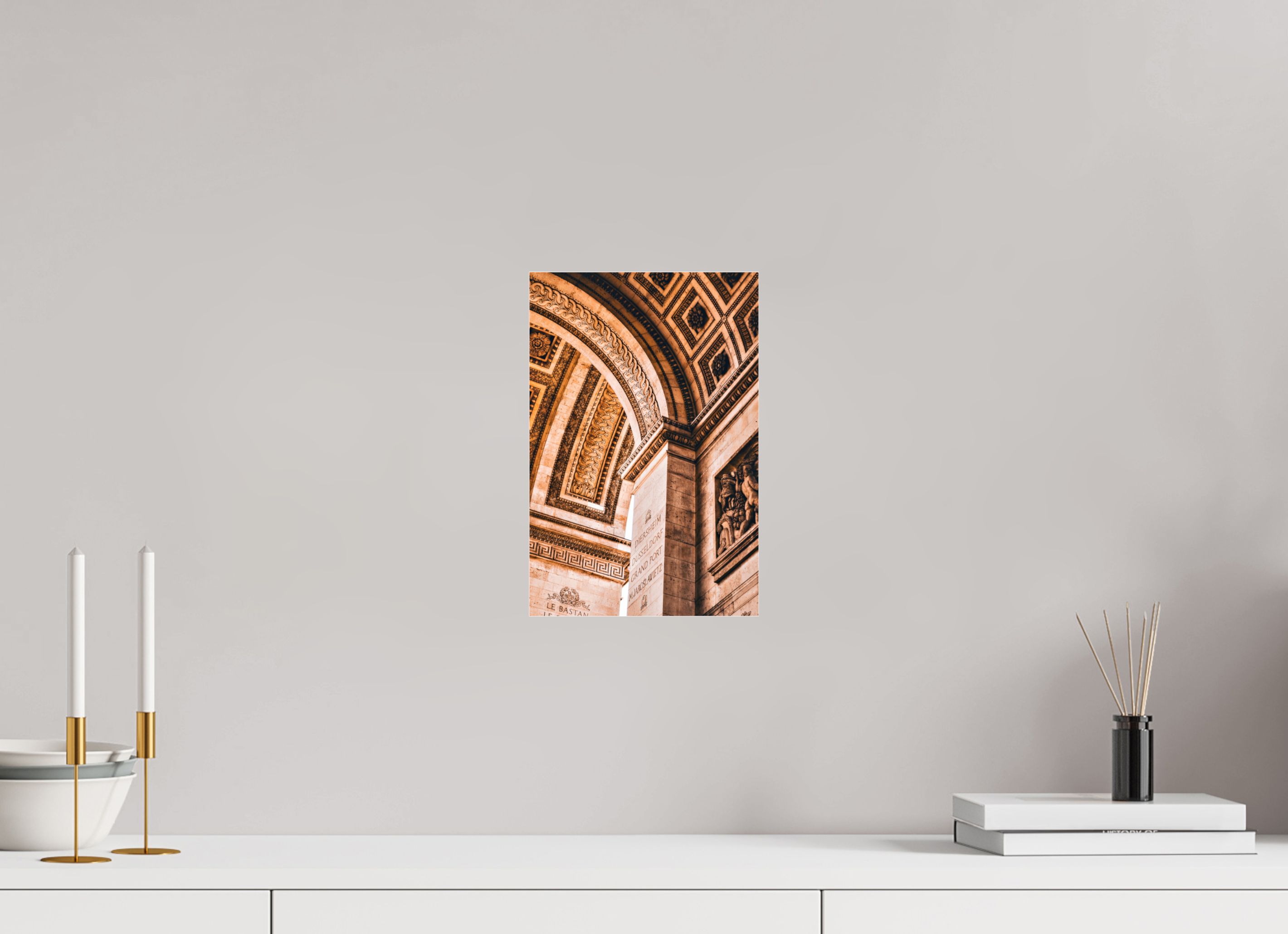 20 x 30 cm, Floating Metal Print Time.