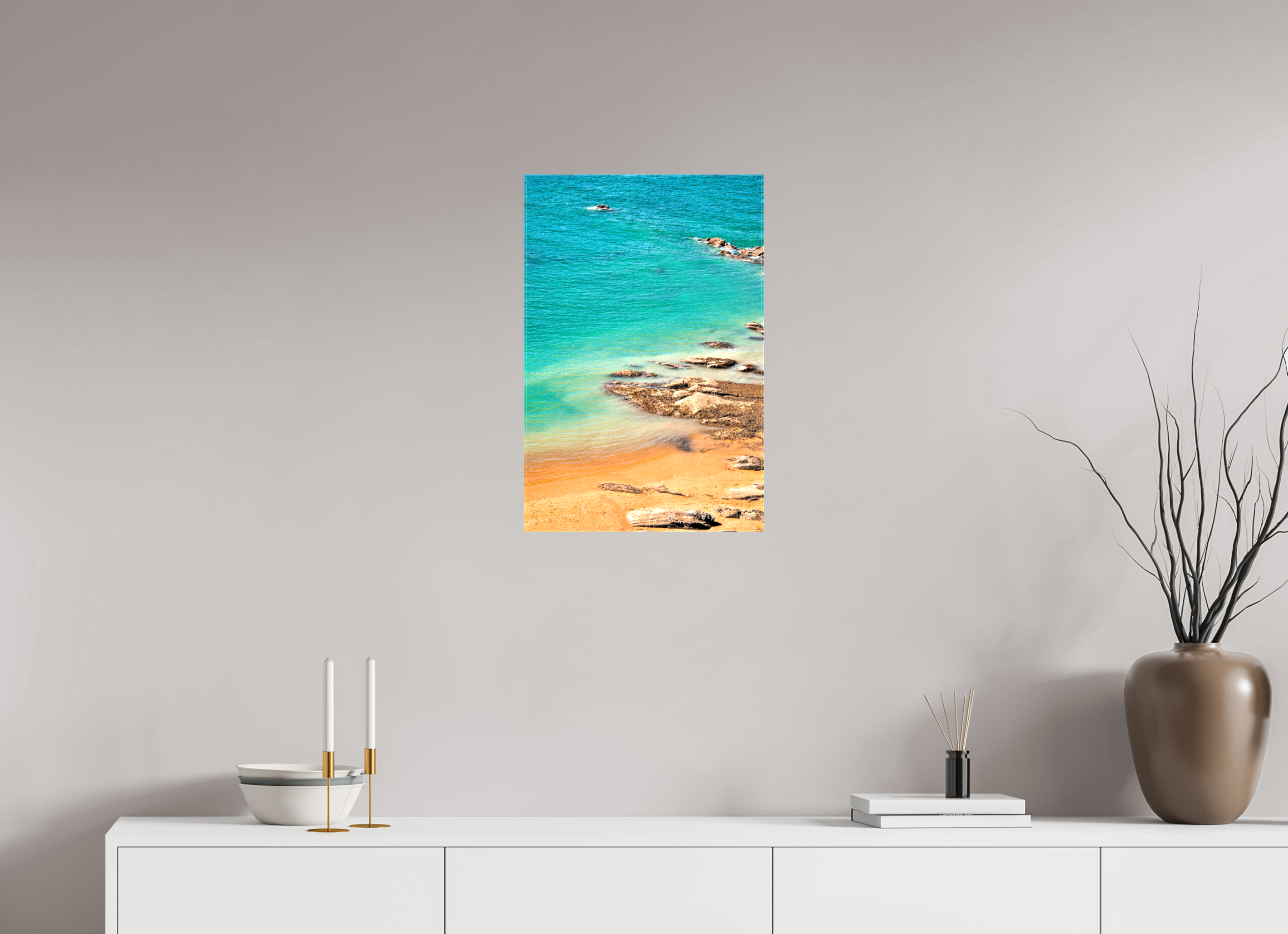 40 x 60 cm, Canvas Print Azure.