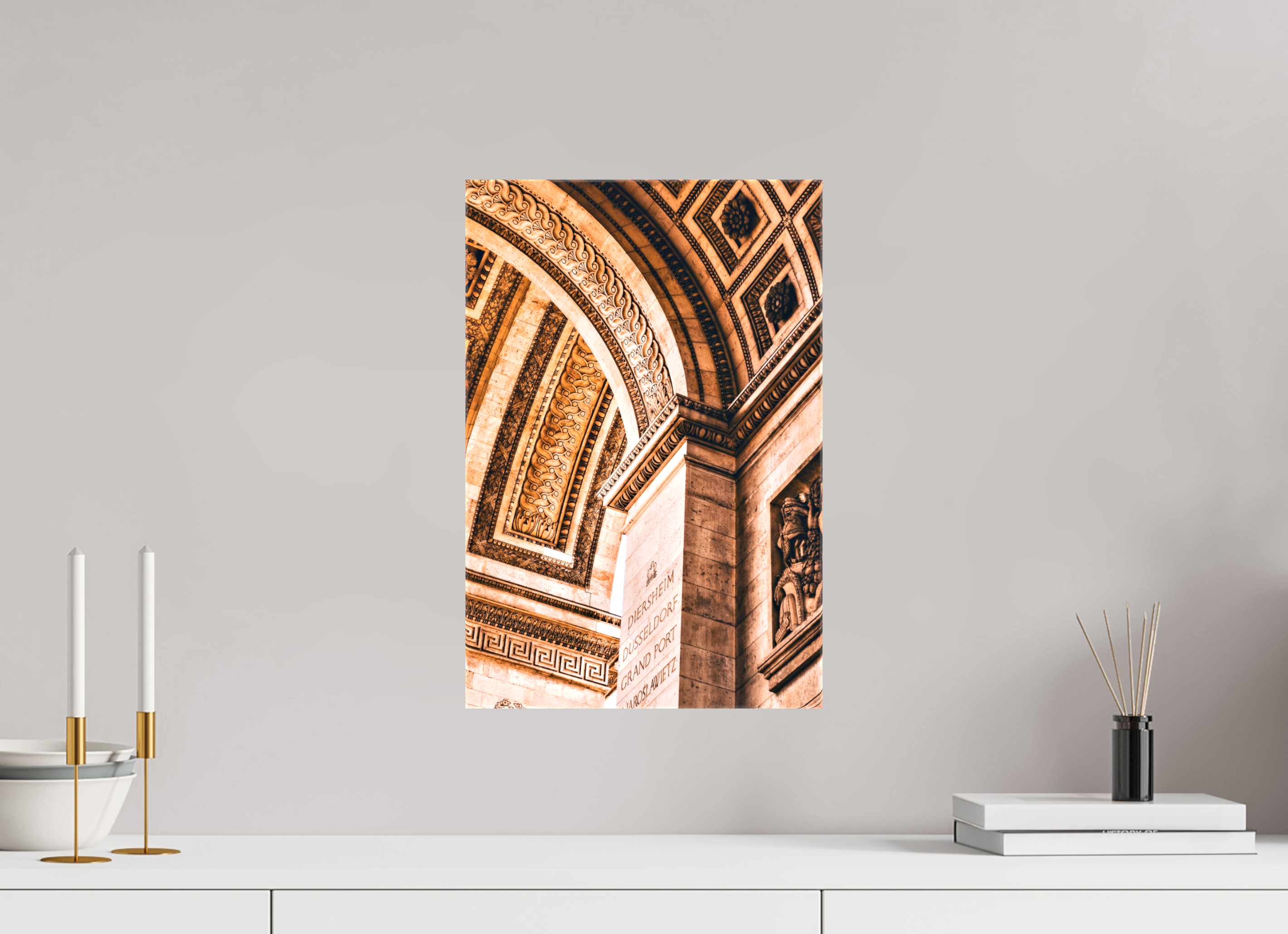 30 x 45 cm, Canvas Print Time.