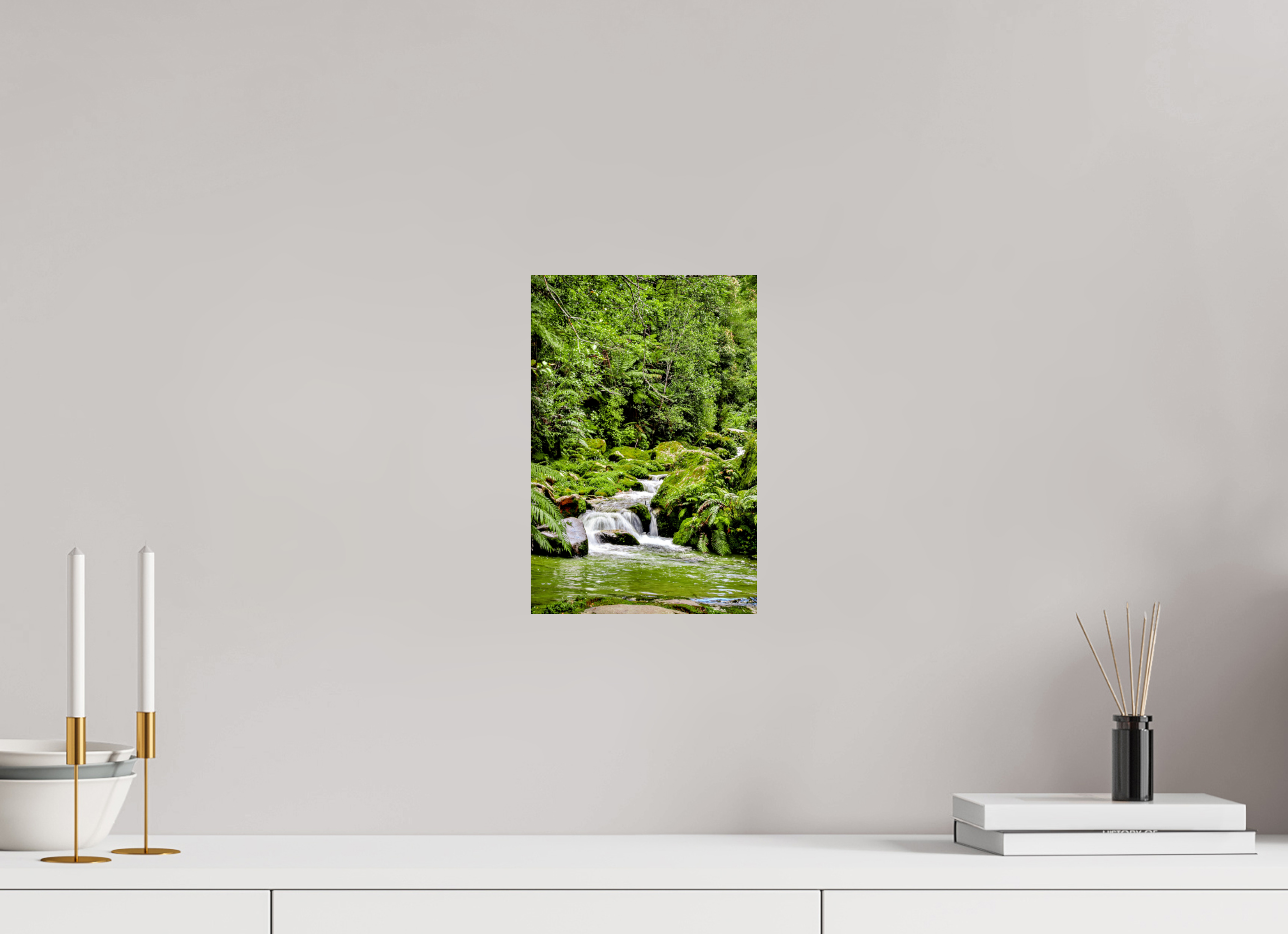 20 x 30 cm, Lustre Print Green Pause.