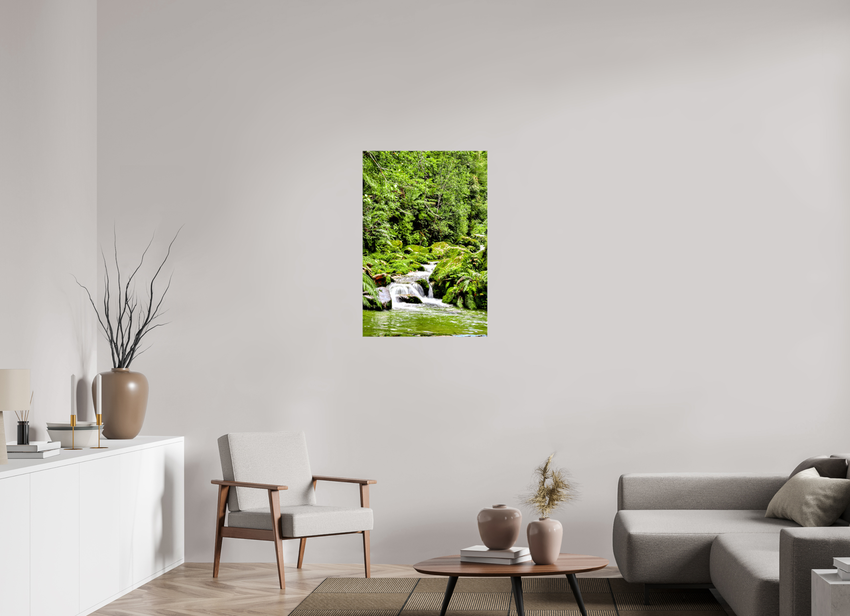60 x 90 cm, Canvas Print Green Pause.
